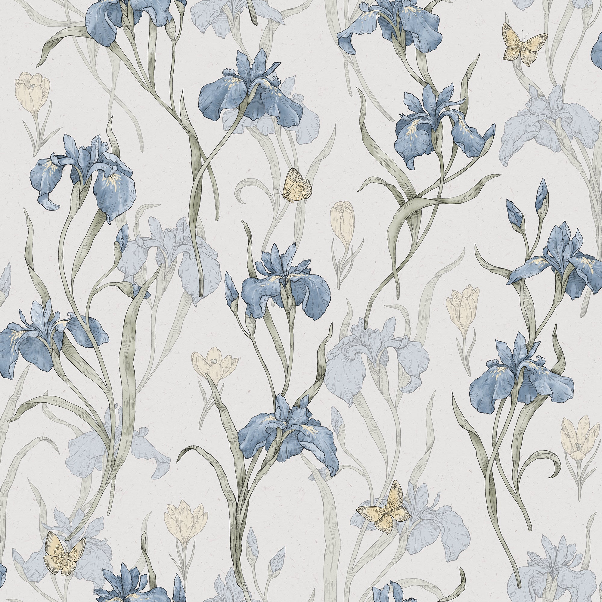 Sandberg Iris Behang S10134 - Sky Blue