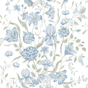 Sandberg Karins Bukett Behang S10162 - Sky Blue