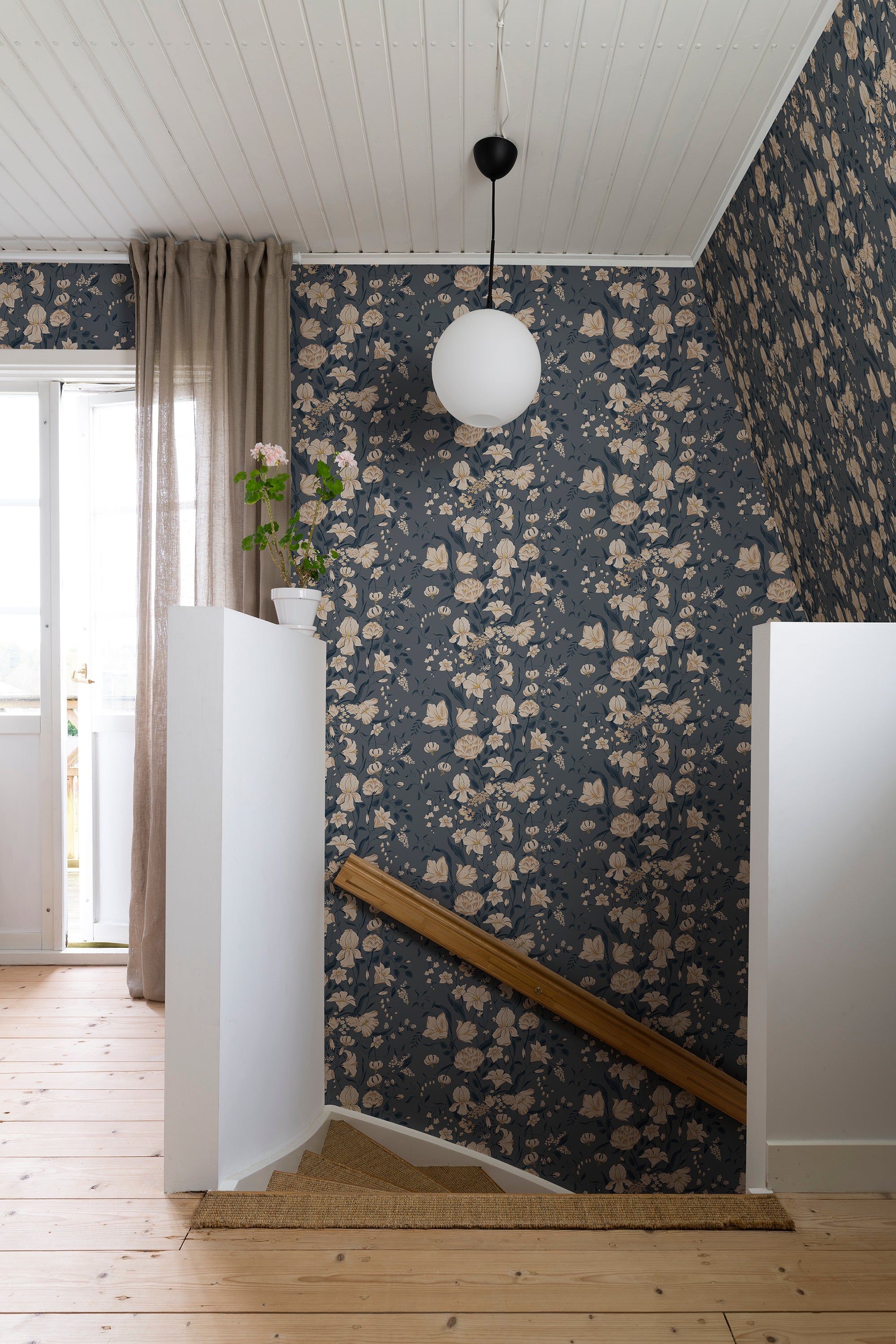Sandberg Karins Bukett Behang S10163 - Indigo