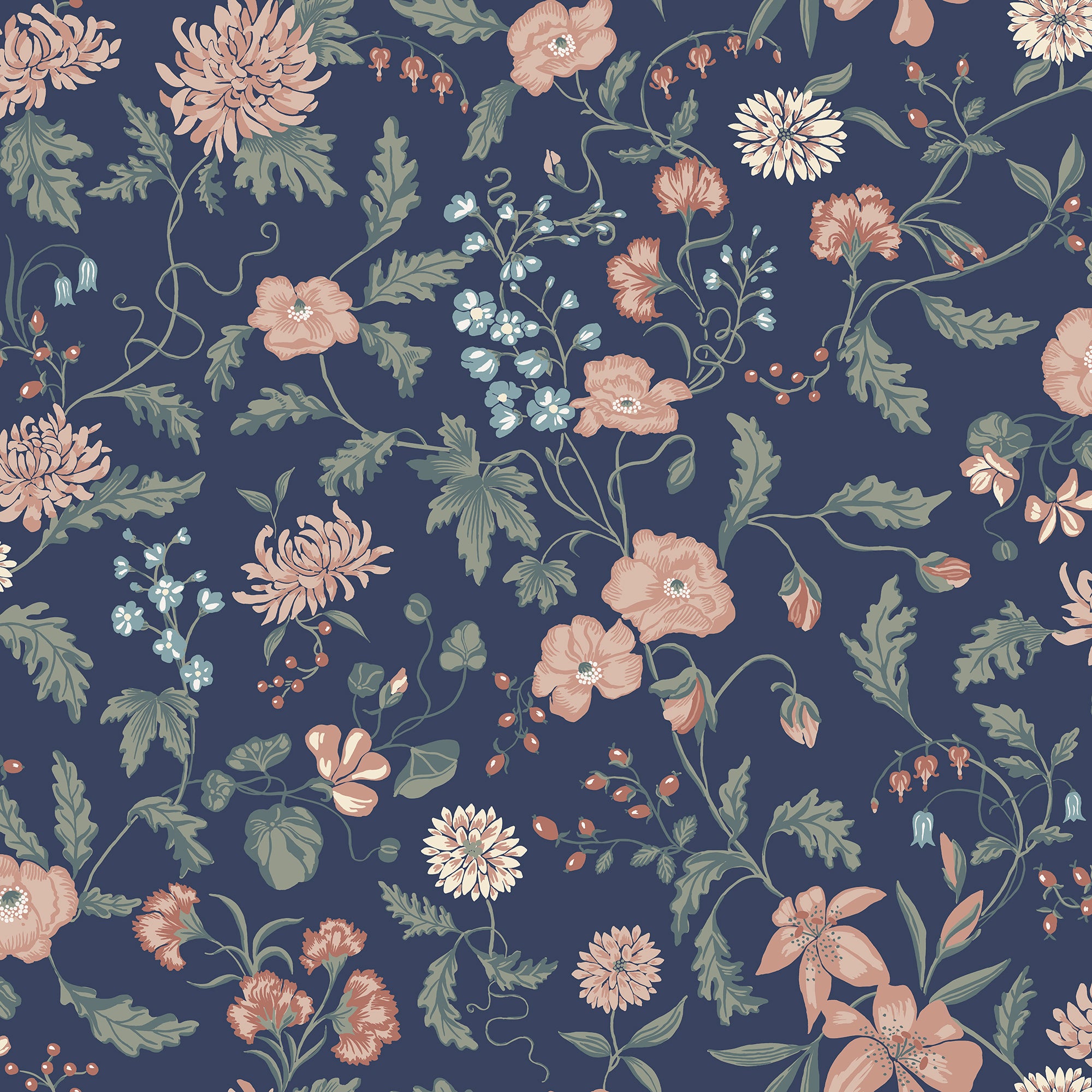 Sandberg Till Karin Behang S10167 - Midnight Blue