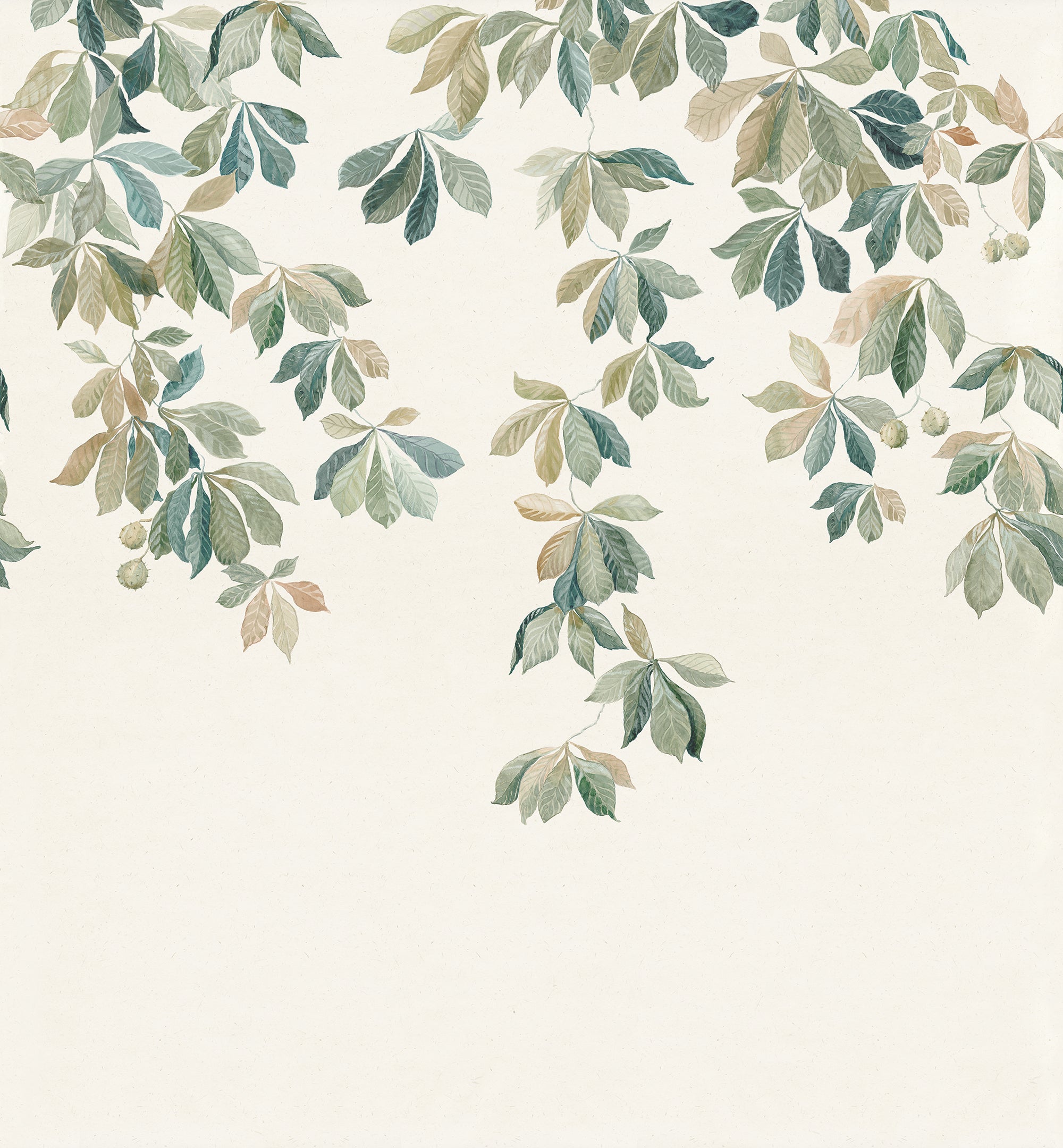 Sandberg Kastanjen Behang S10171 - Garden Green