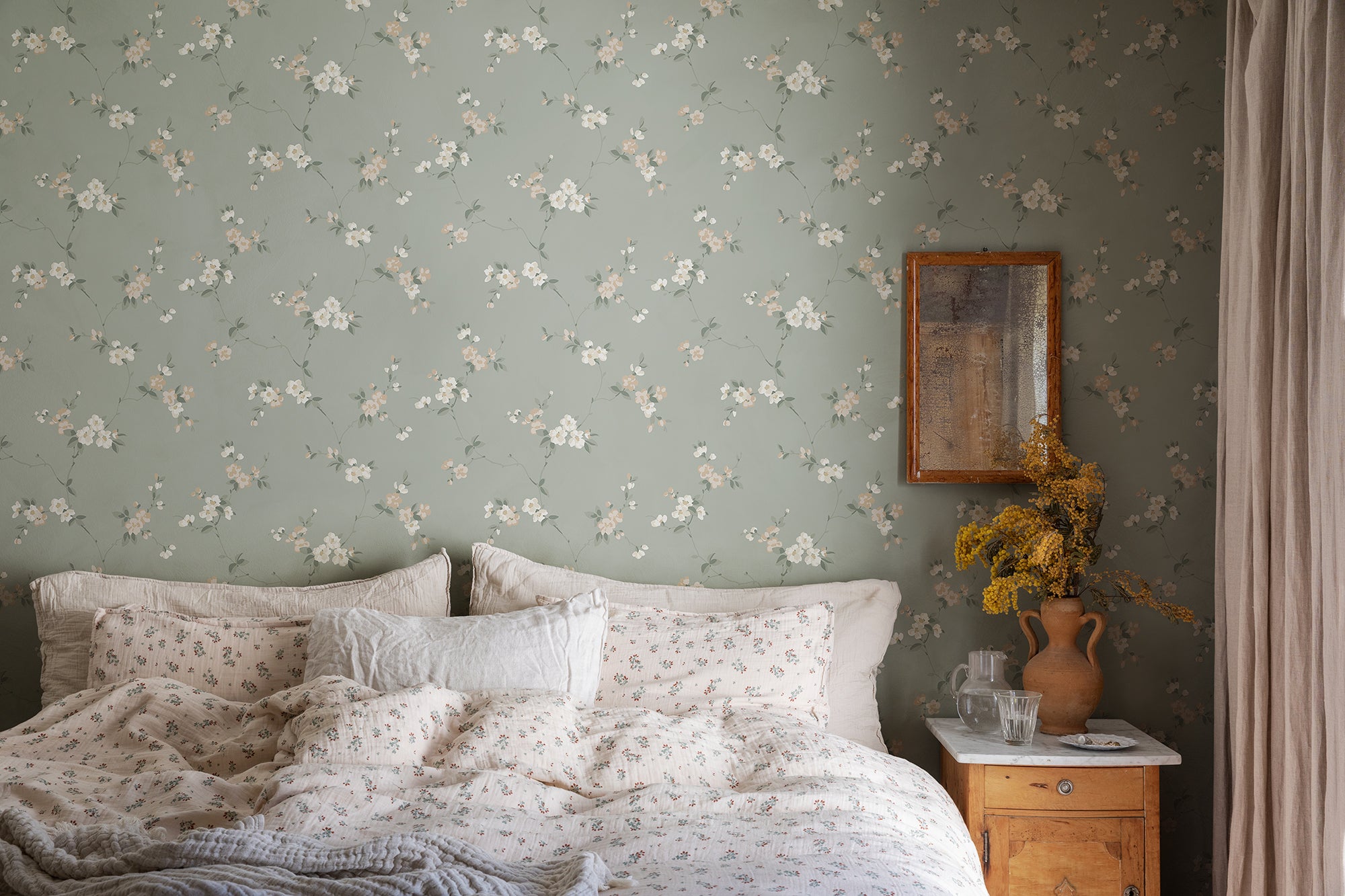 Sandberg Engla Behang S10188 - Sage Green