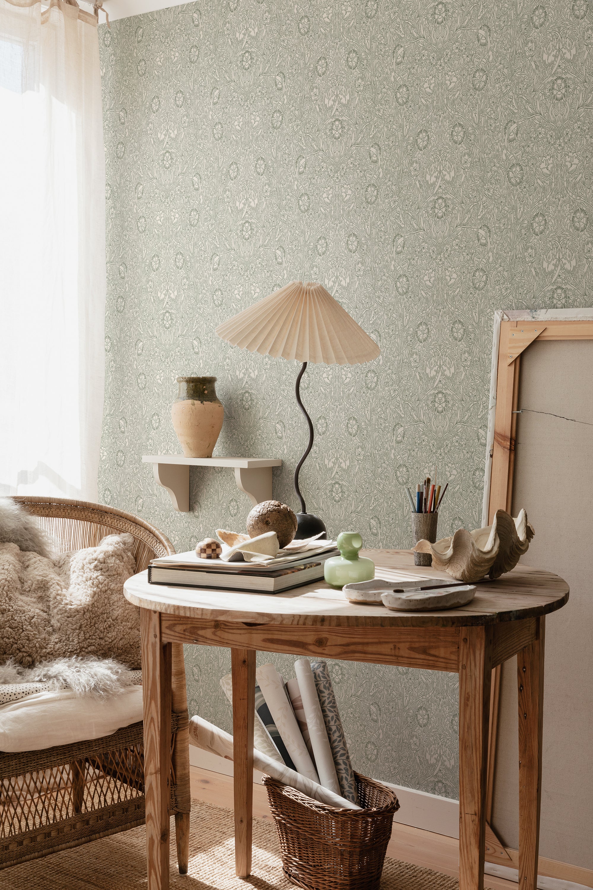 Sandberg Caroline Behang S10210 - Moss Green