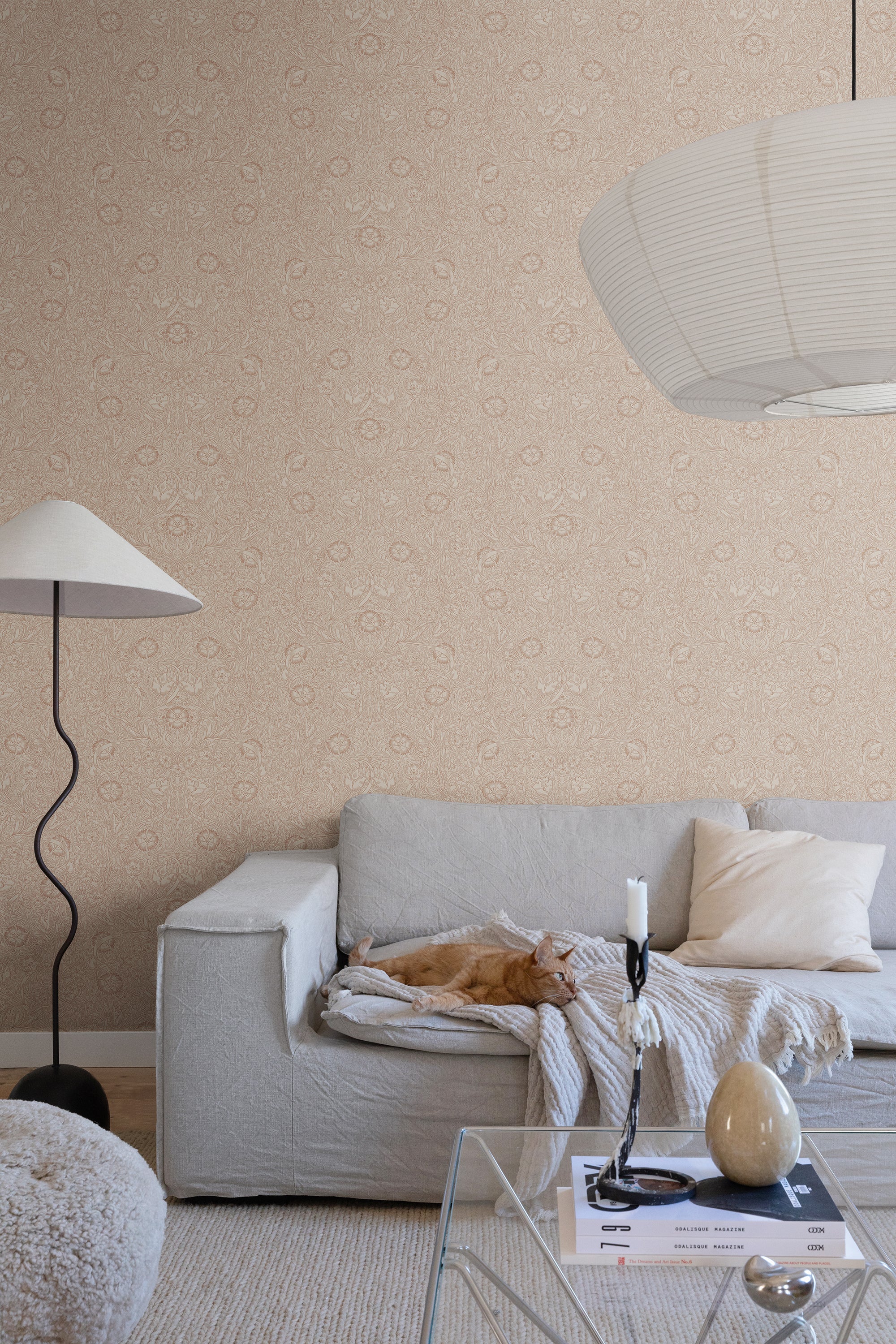 Sandberg Caroline Behang S10211 - Terracotta