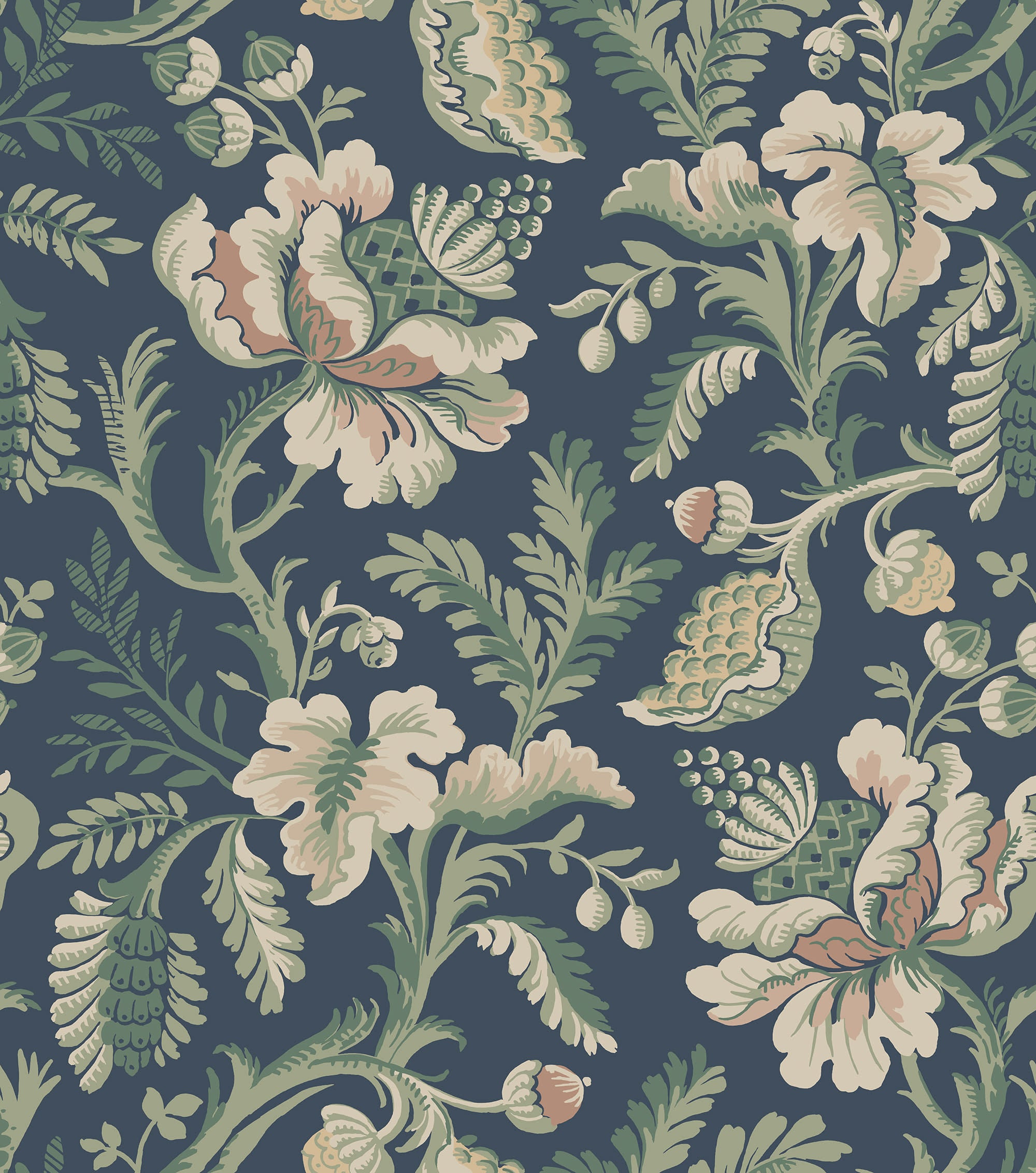 Sandberg Daphne Behang S10240 - Midnight Blue