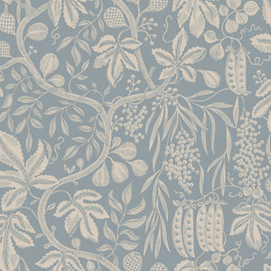 Sandberg Fig Garden Behang S10260 - Misty Blue