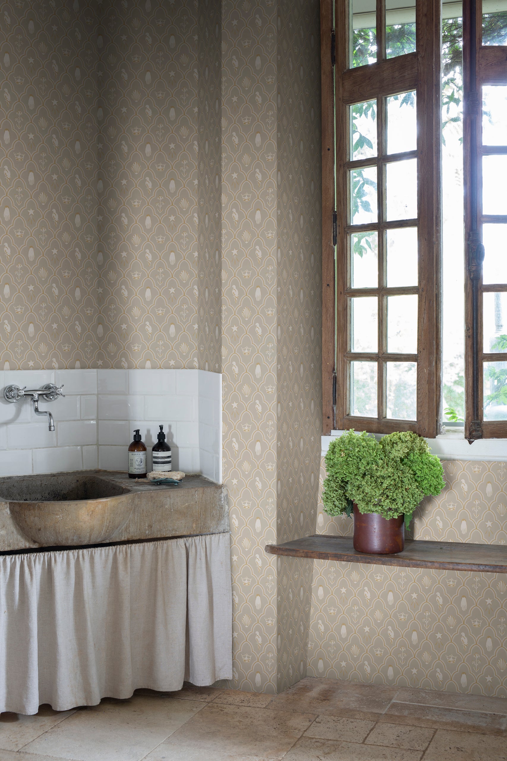 Sandberg Turtledove Barn Behang S10271 - Gray