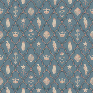 Sandberg Turtledove Barn Behang S10272 - Indigo Blue
