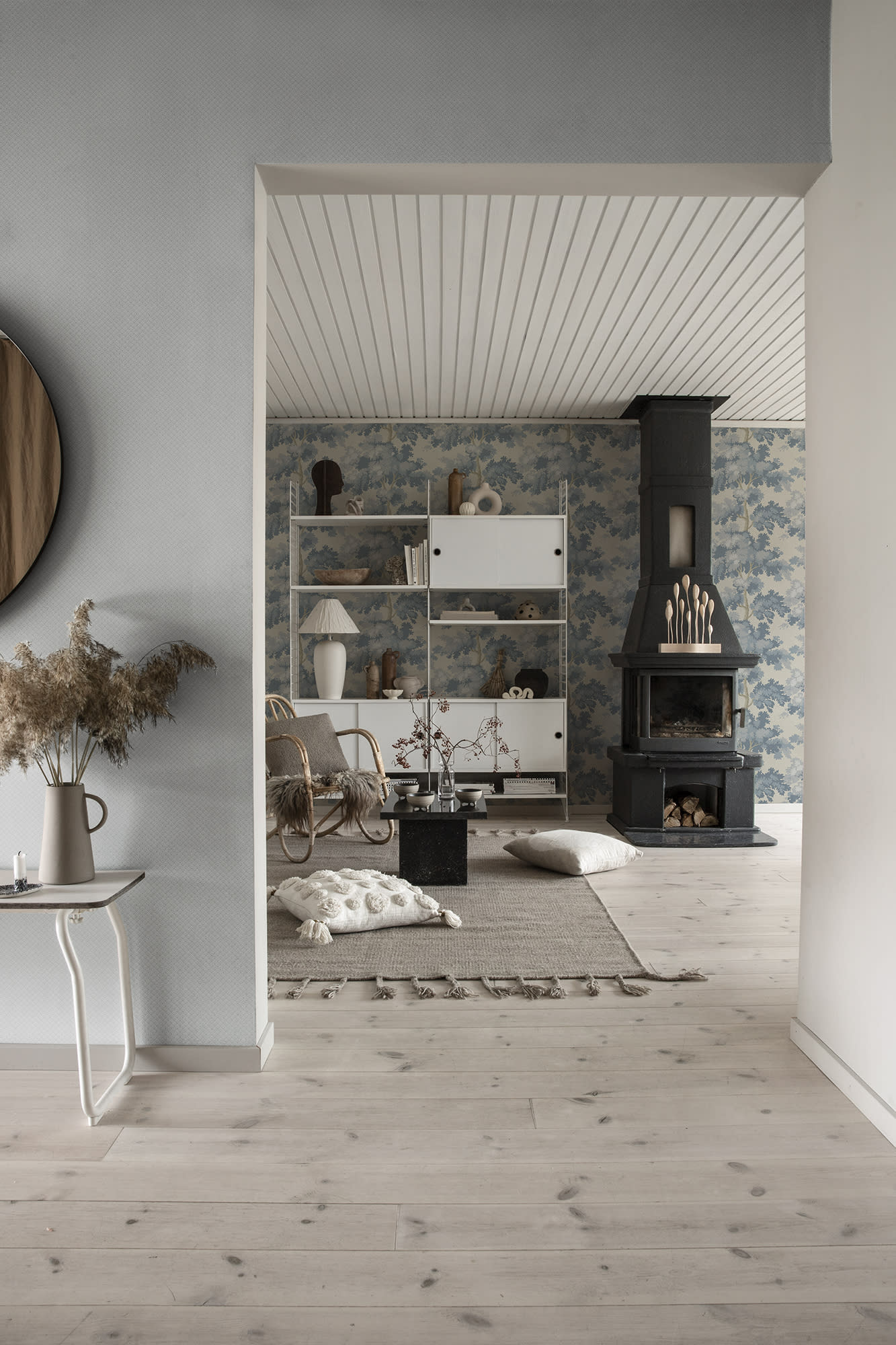 Sandberg Valv Behang S10300 - Misty Blue
