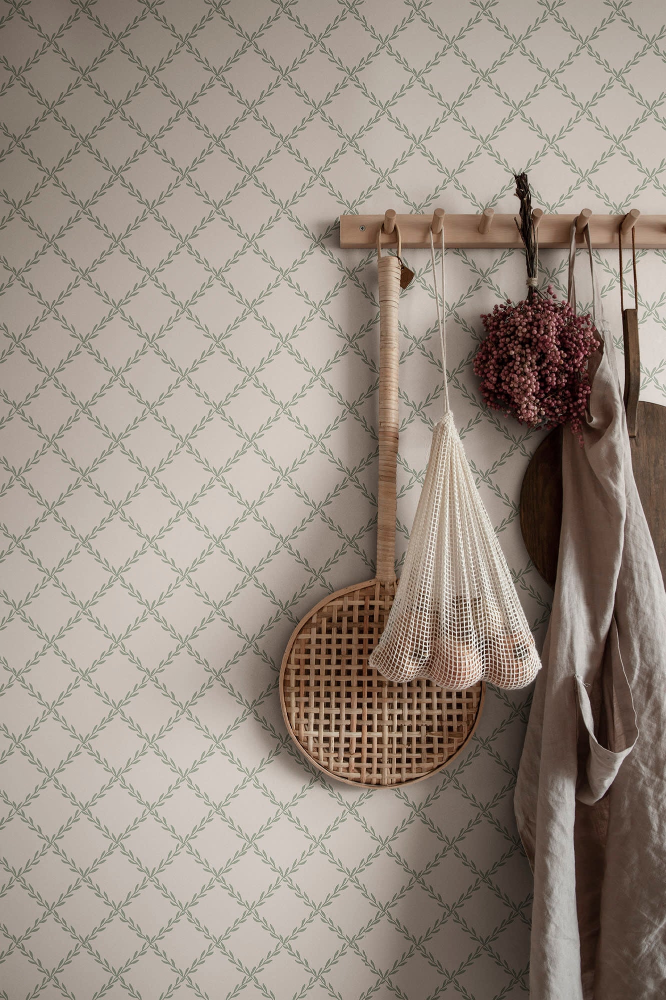 Sandberg Trellis Behang S10304 - Forest Green