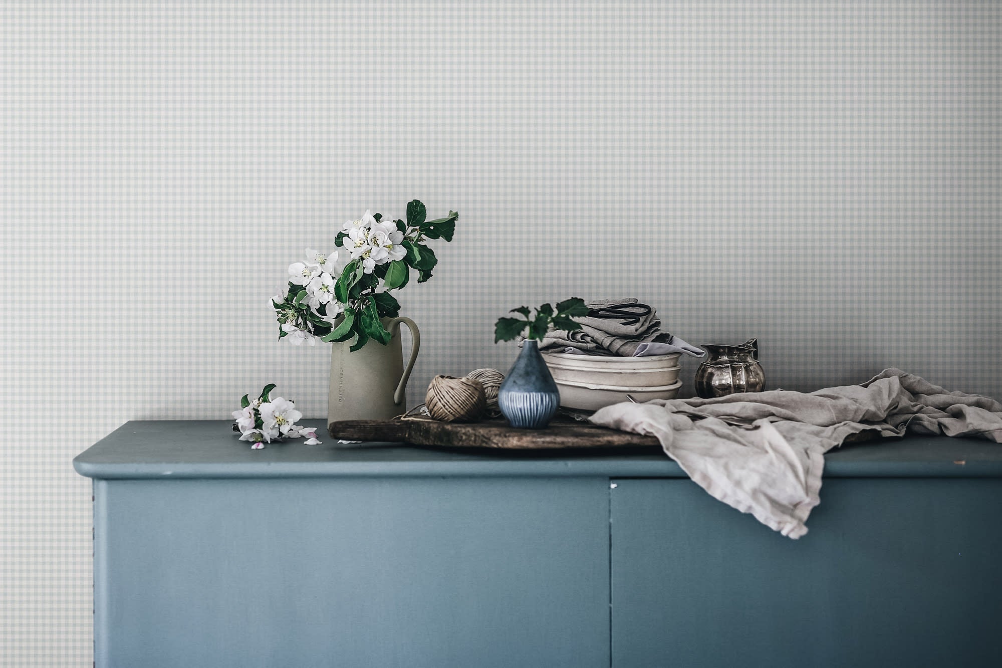 Sandberg Ruta Behang S10319 - Misty Blue