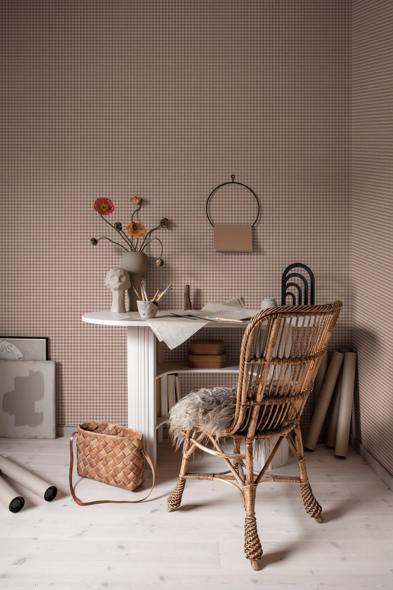 Sandberg Ruta Behang S10320 - Terracotta