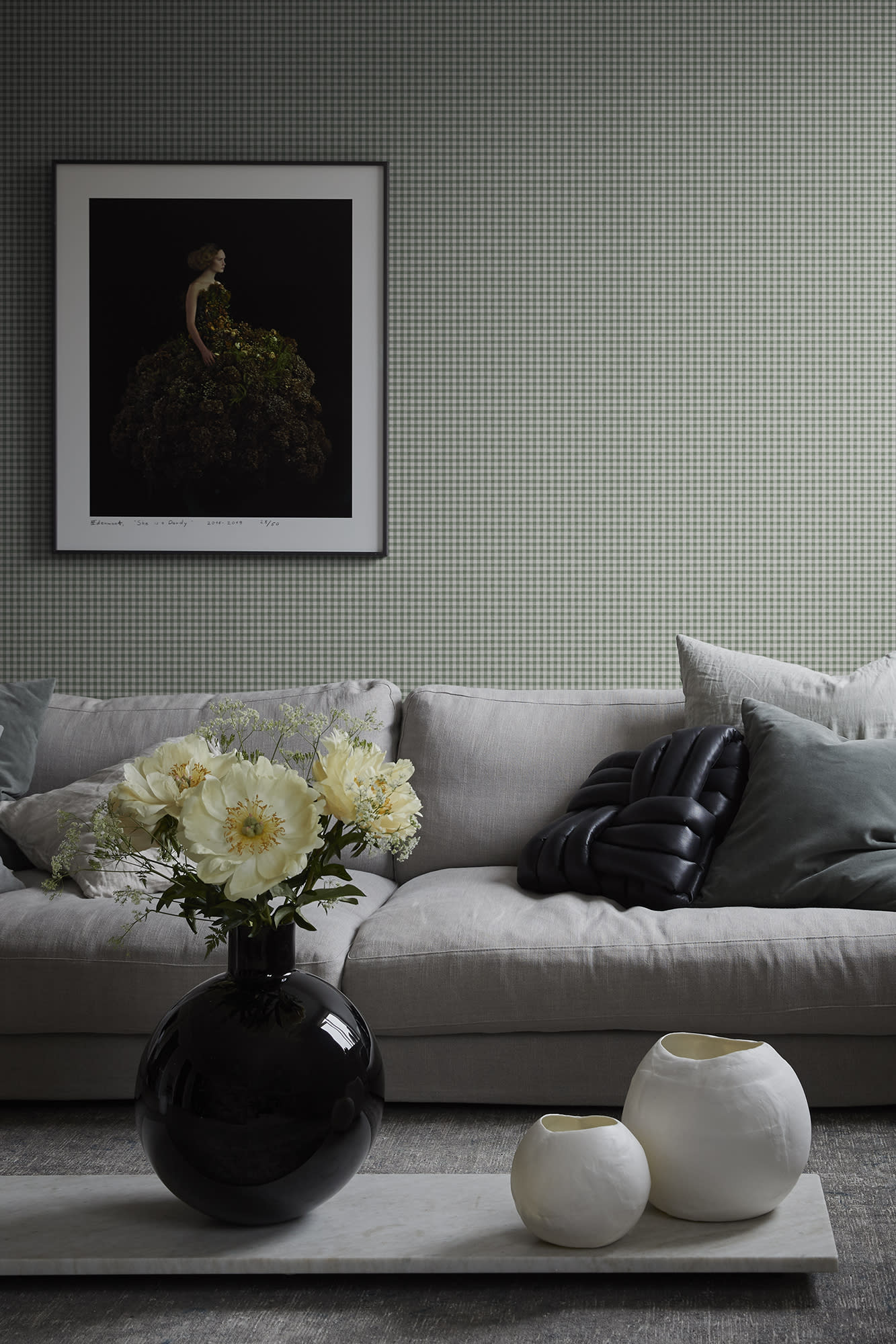 Sandberg Ruta Behang S10321 - Forest Green