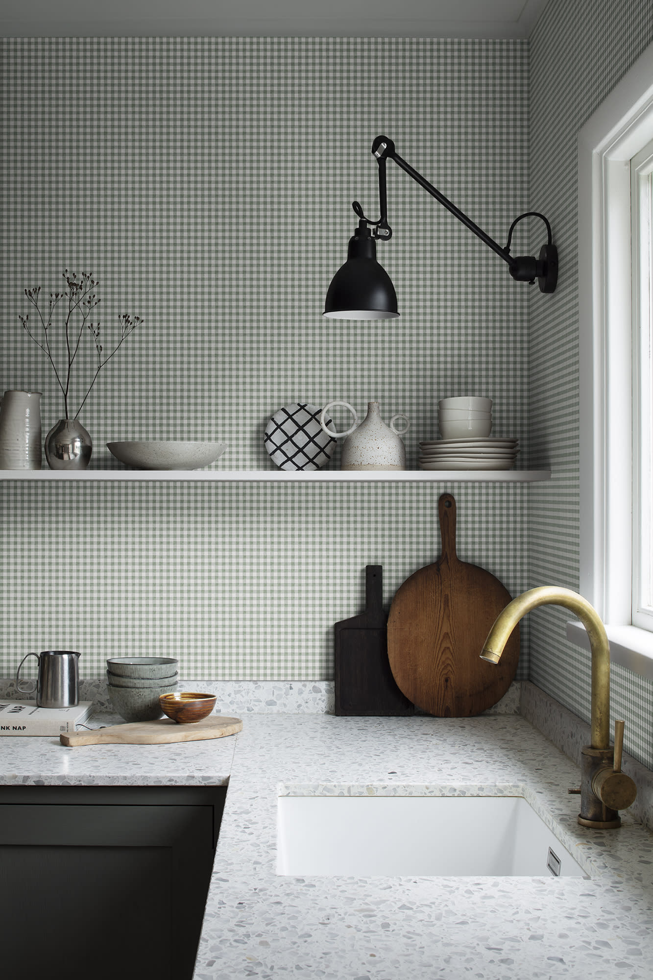 Sandberg Ruta Behang S10321 - Forest Green