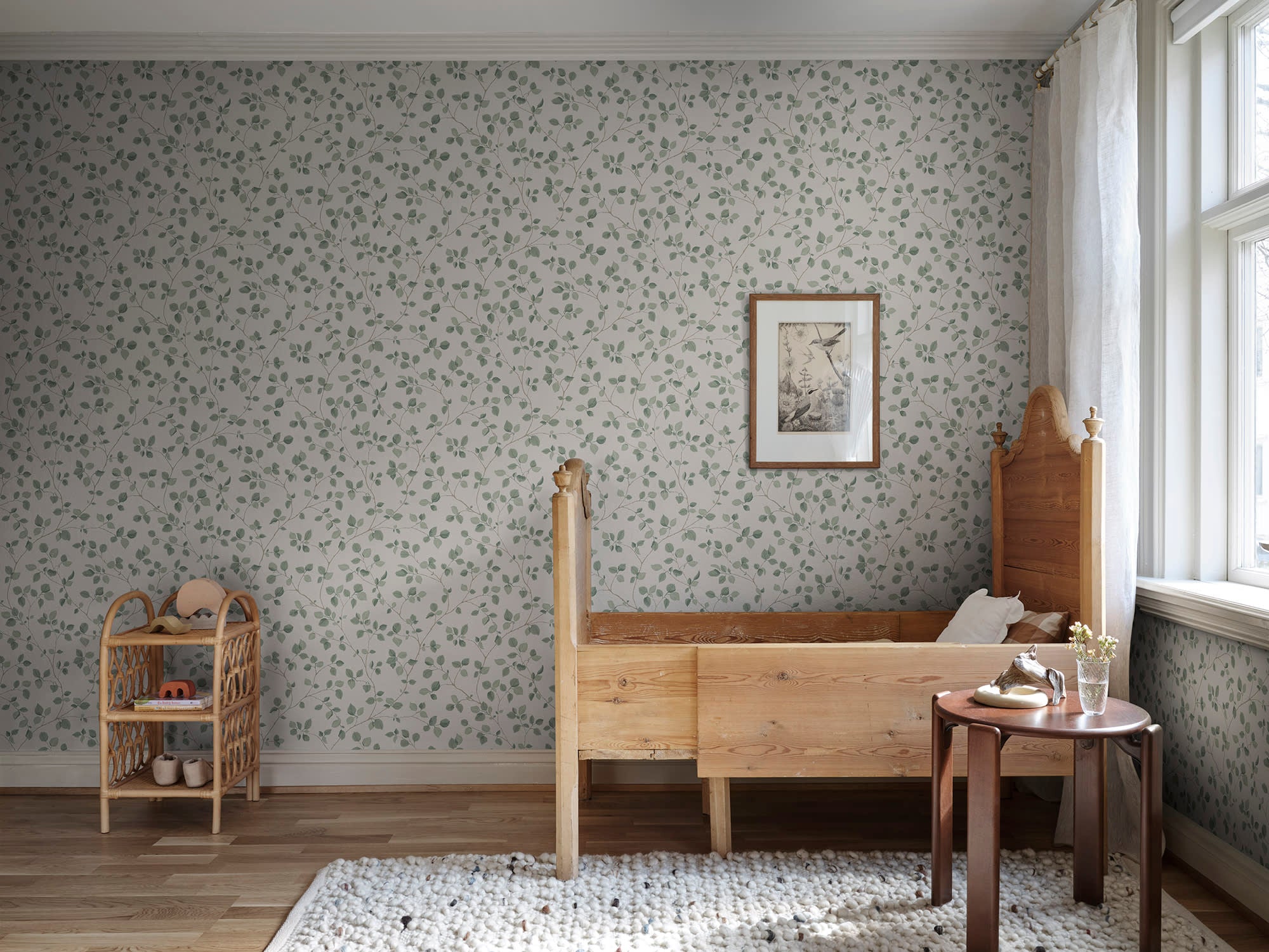 Sandberg Bokskog Behang S10322 - Garden Green
