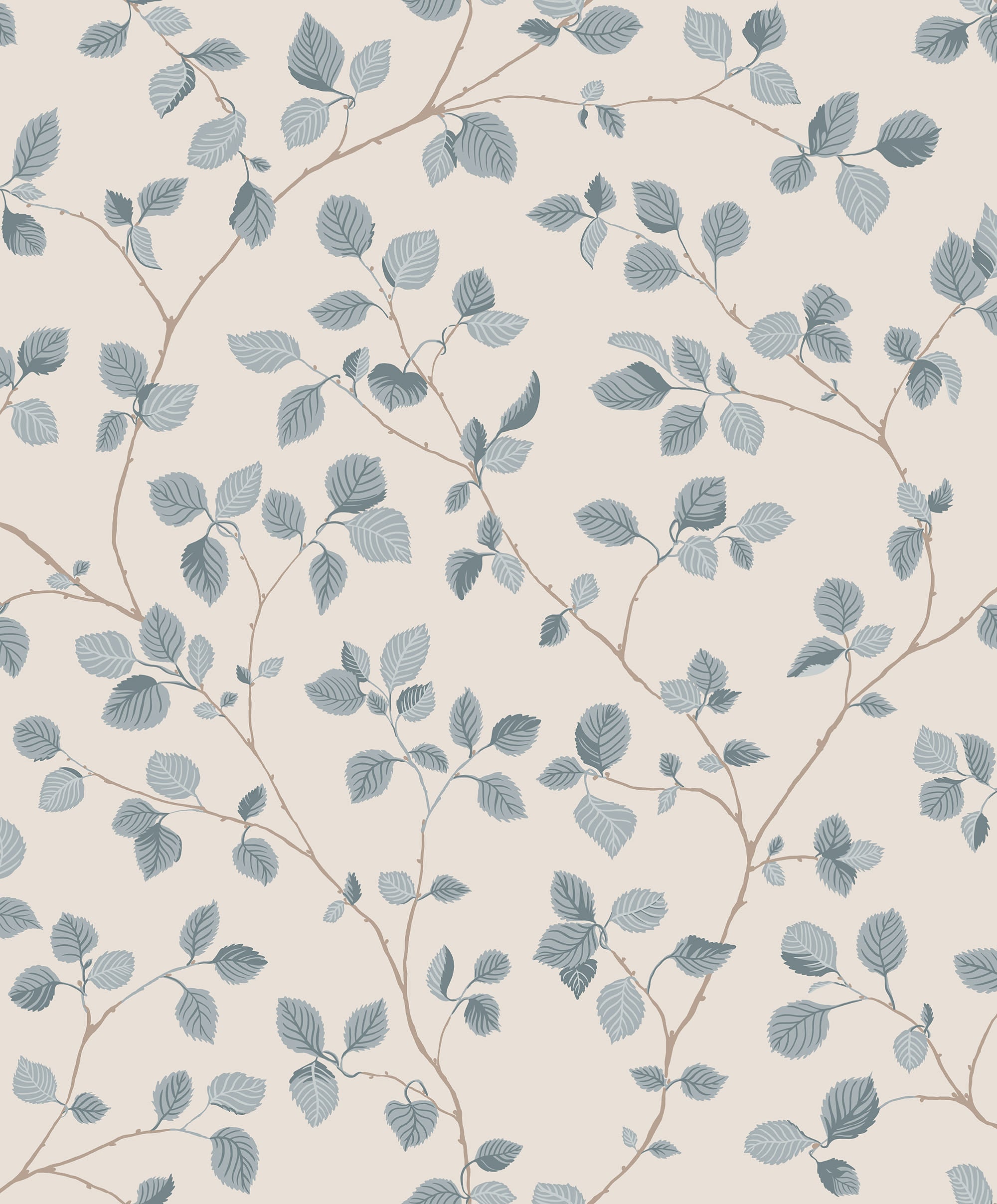 Sandberg Bokskog Behang S10323 - Misty Blue