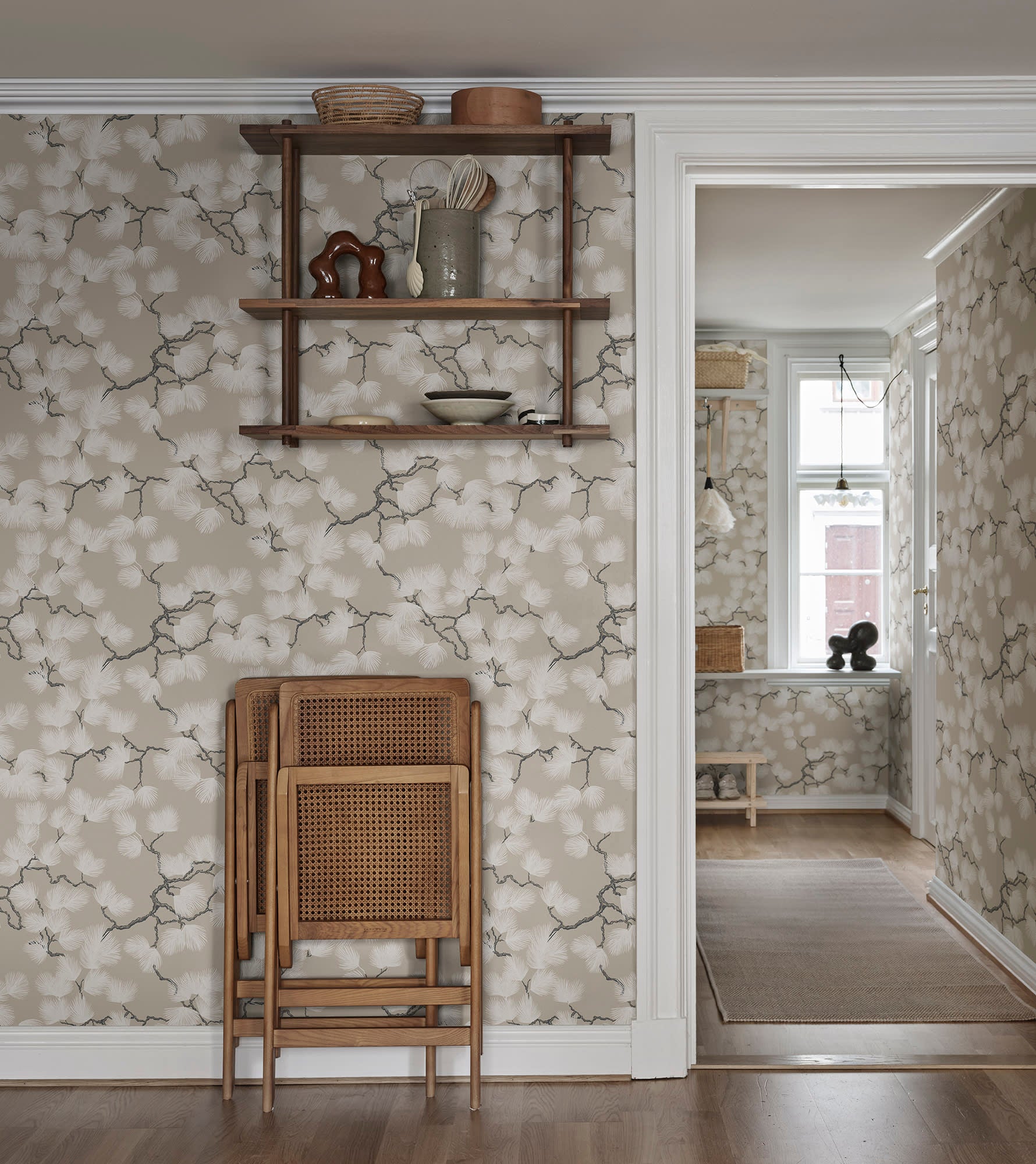 Sandberg Pine Behang S10326 - Beige