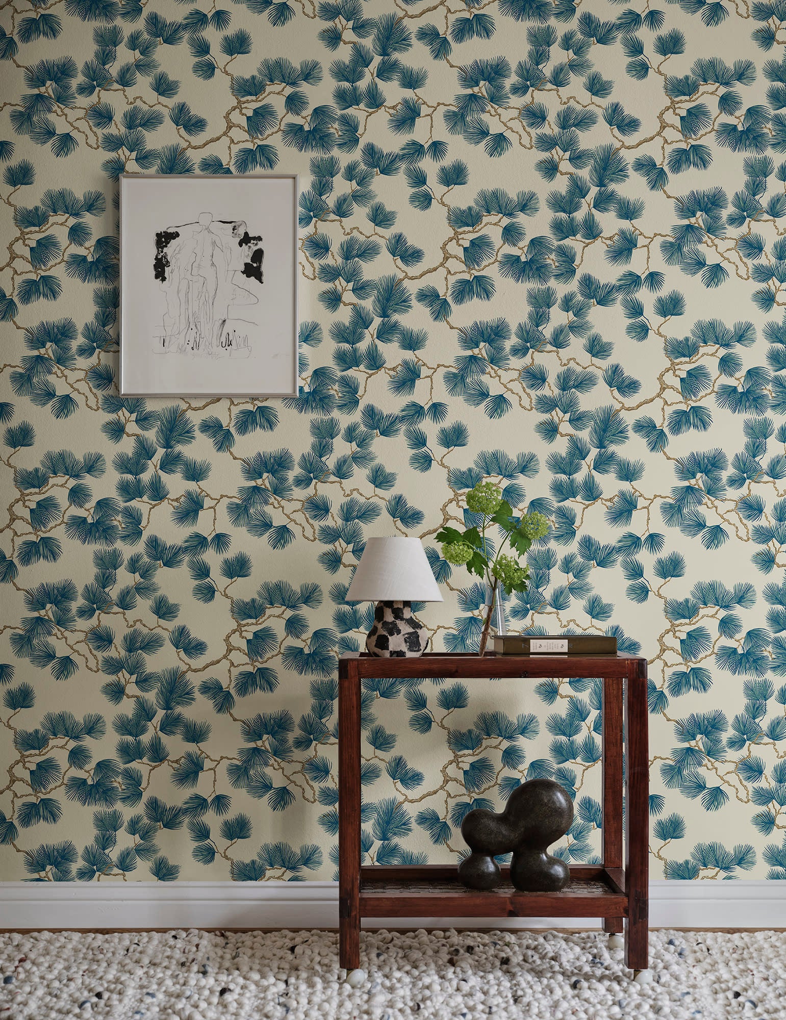 Sandberg Pine Behang S10327 - Blue