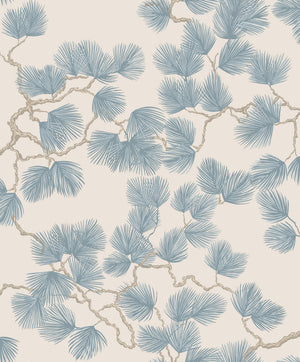 Sandberg Pine Behang S10328 - Misty Blue