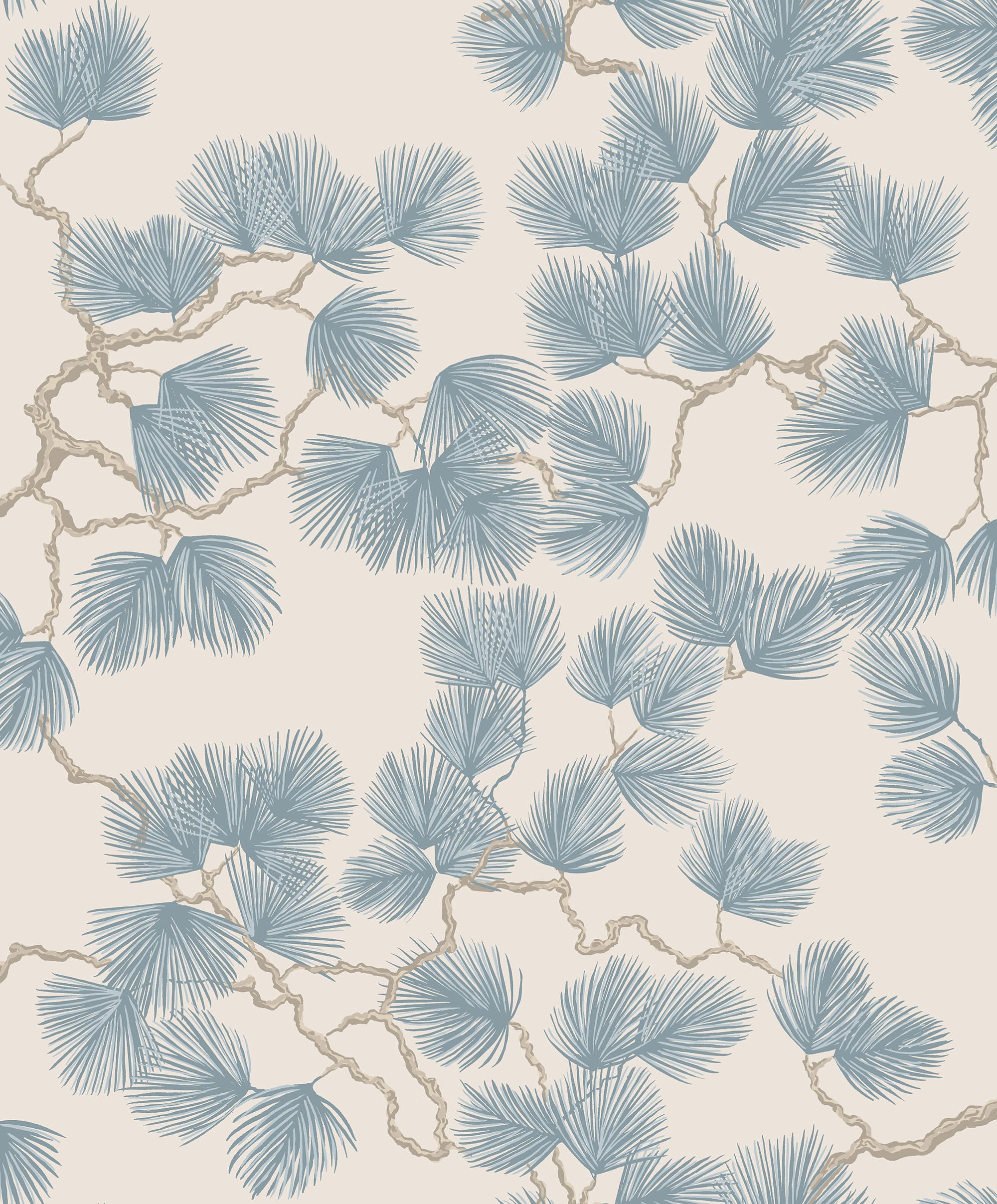 Sandberg Pine Behang S10328 - Misty Blue