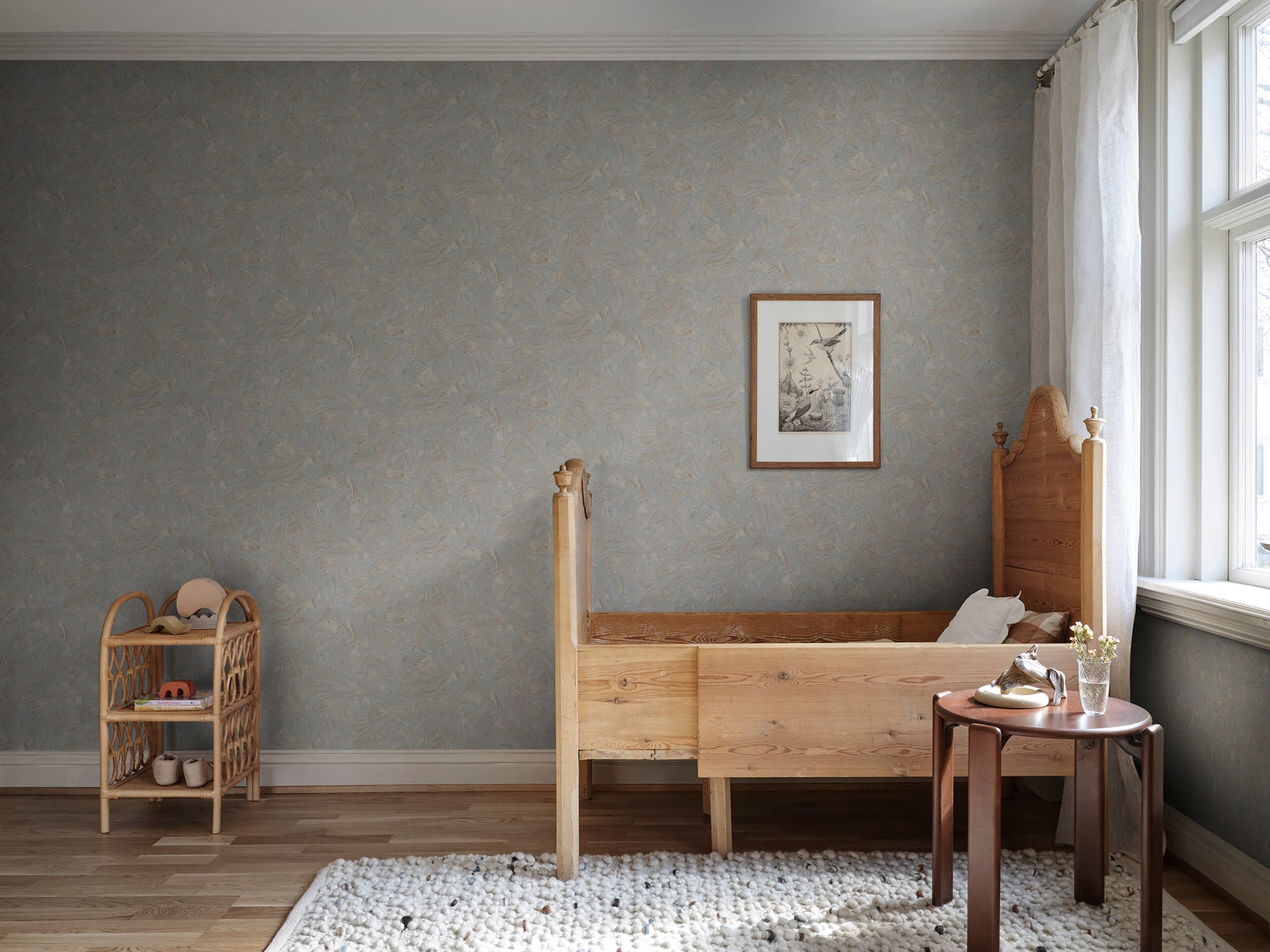 Sandberg Marion Behang S10333 - Misty Blue