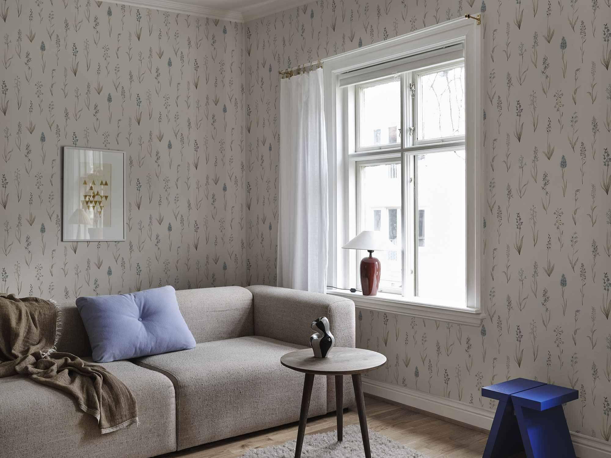 Sandberg Alma Behang S10336 - Misty Blue