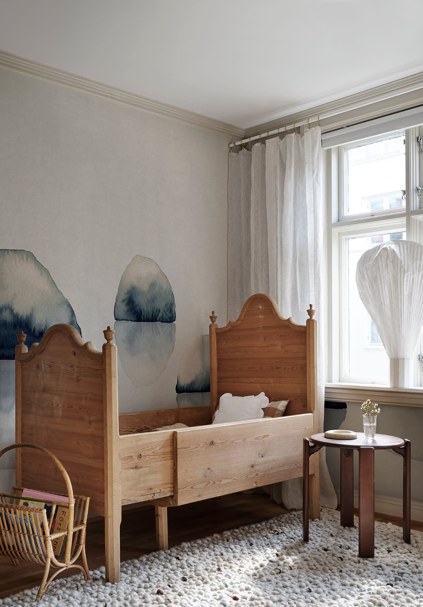 Sandberg Spegel Behang S10352 - Indigo Blue