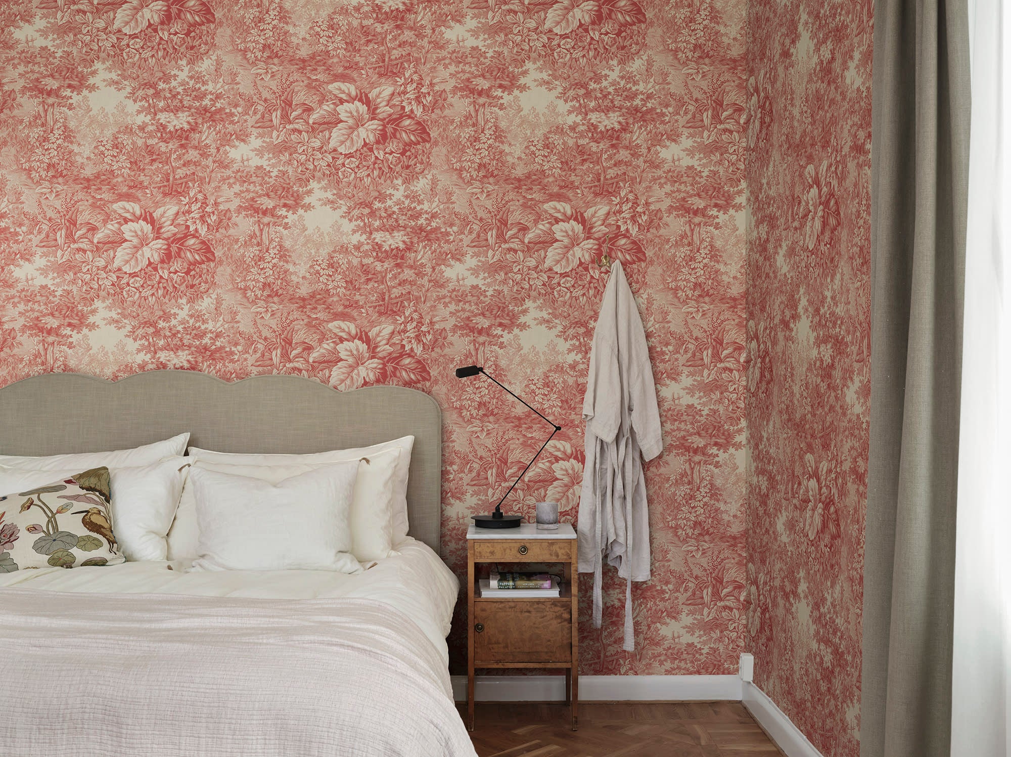 Sandberg Forest Toile Behang S10401 - Red