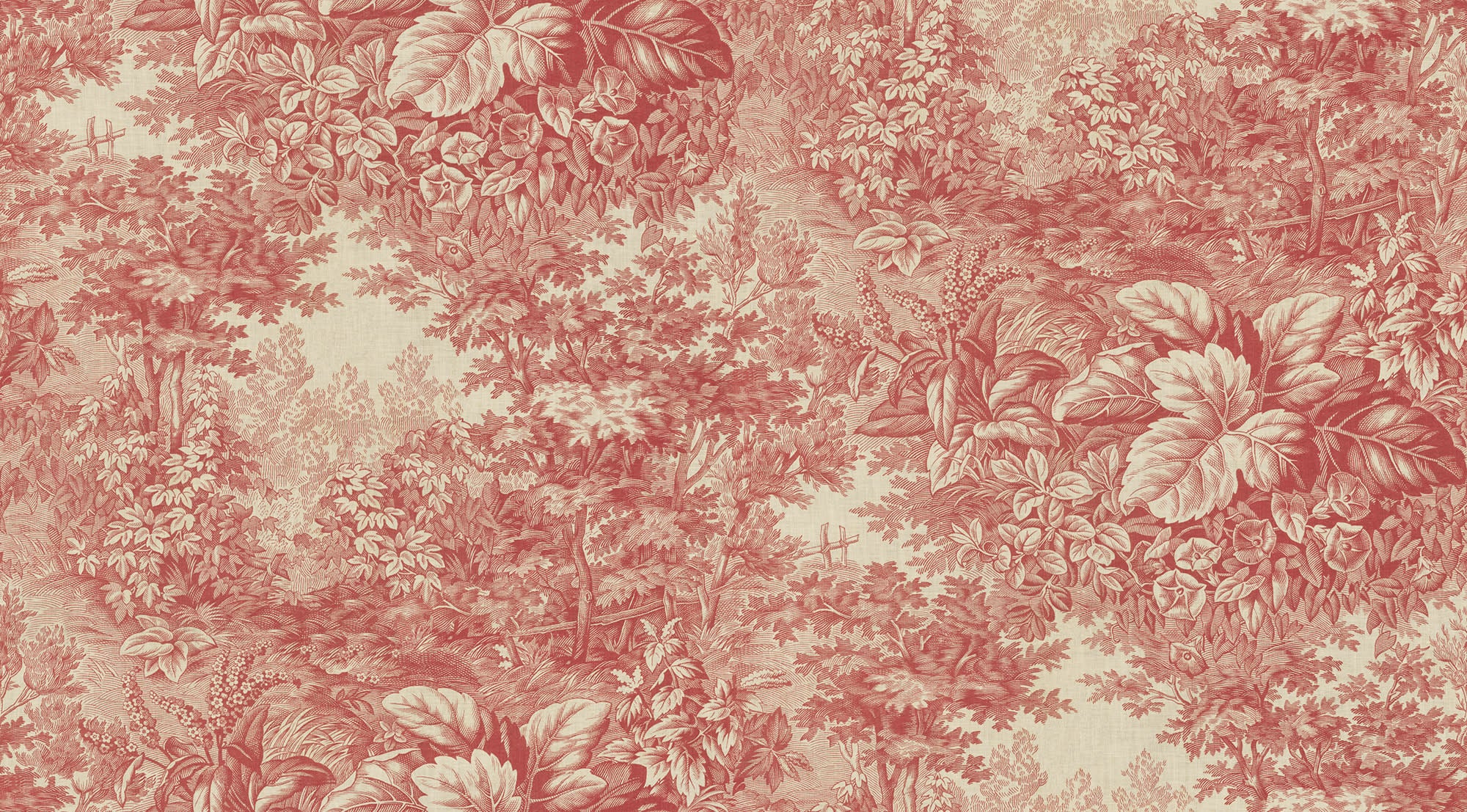 Sandberg Forest Toile Behang S10401 - Red