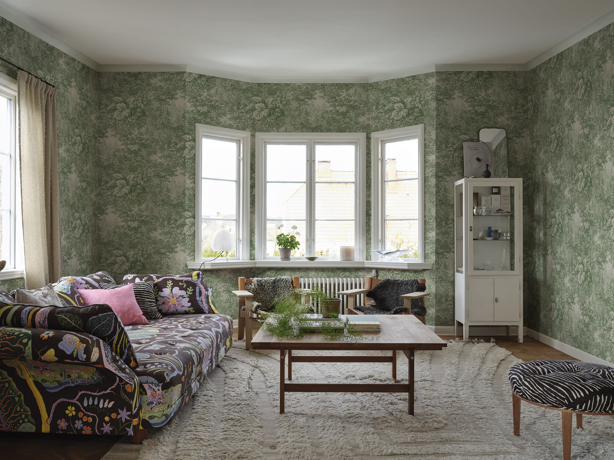 Sandberg Forest Toile Behang S10403 - Green