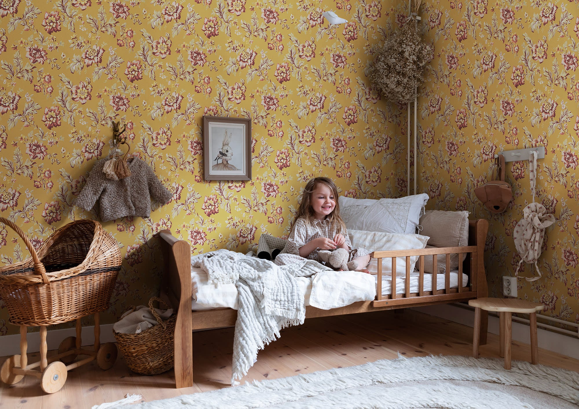 Sandberg Rosenholm Behang S10414 - Yellow