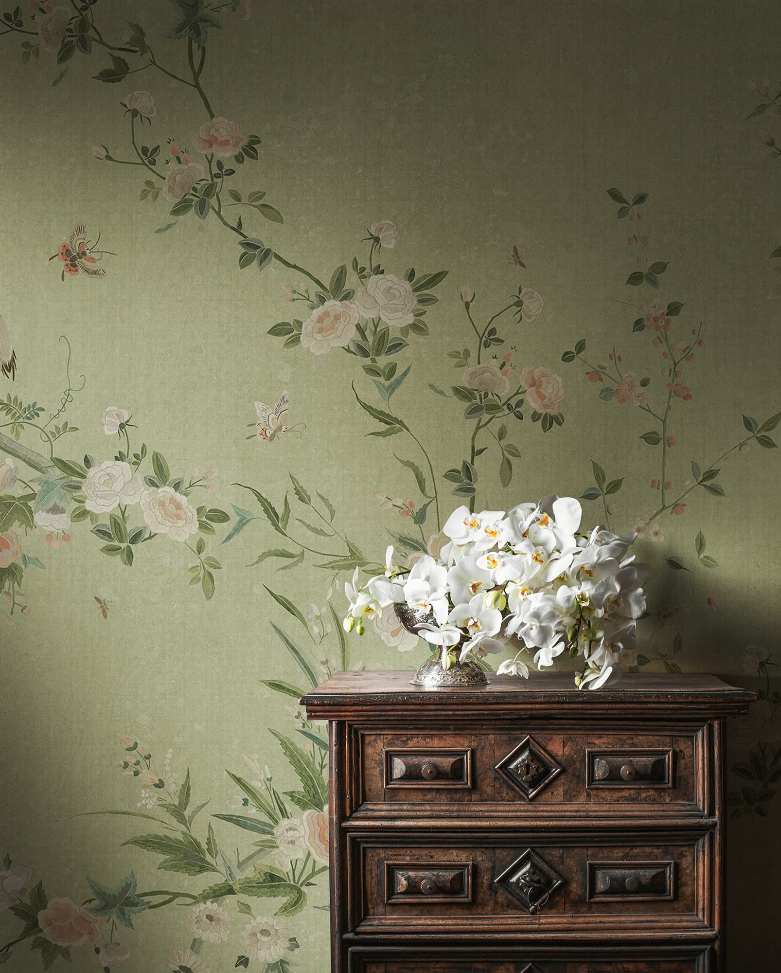 Sandberg Bloom Behang S10425 - Green