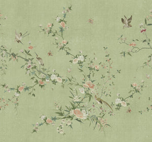 Sandberg Bloom Behang S10425 - Green