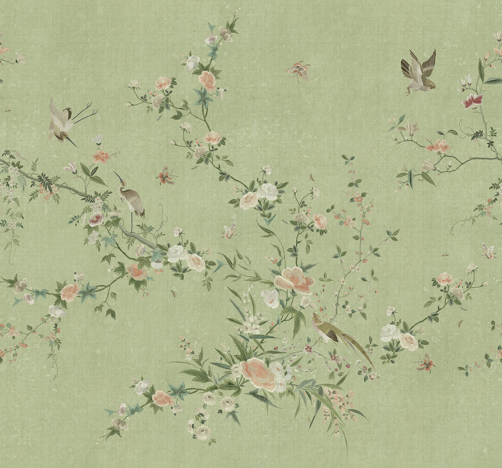 Sandberg Bloom Behang S10425 - Green