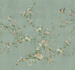 Sandberg Bloom Behang S10427 - Teal