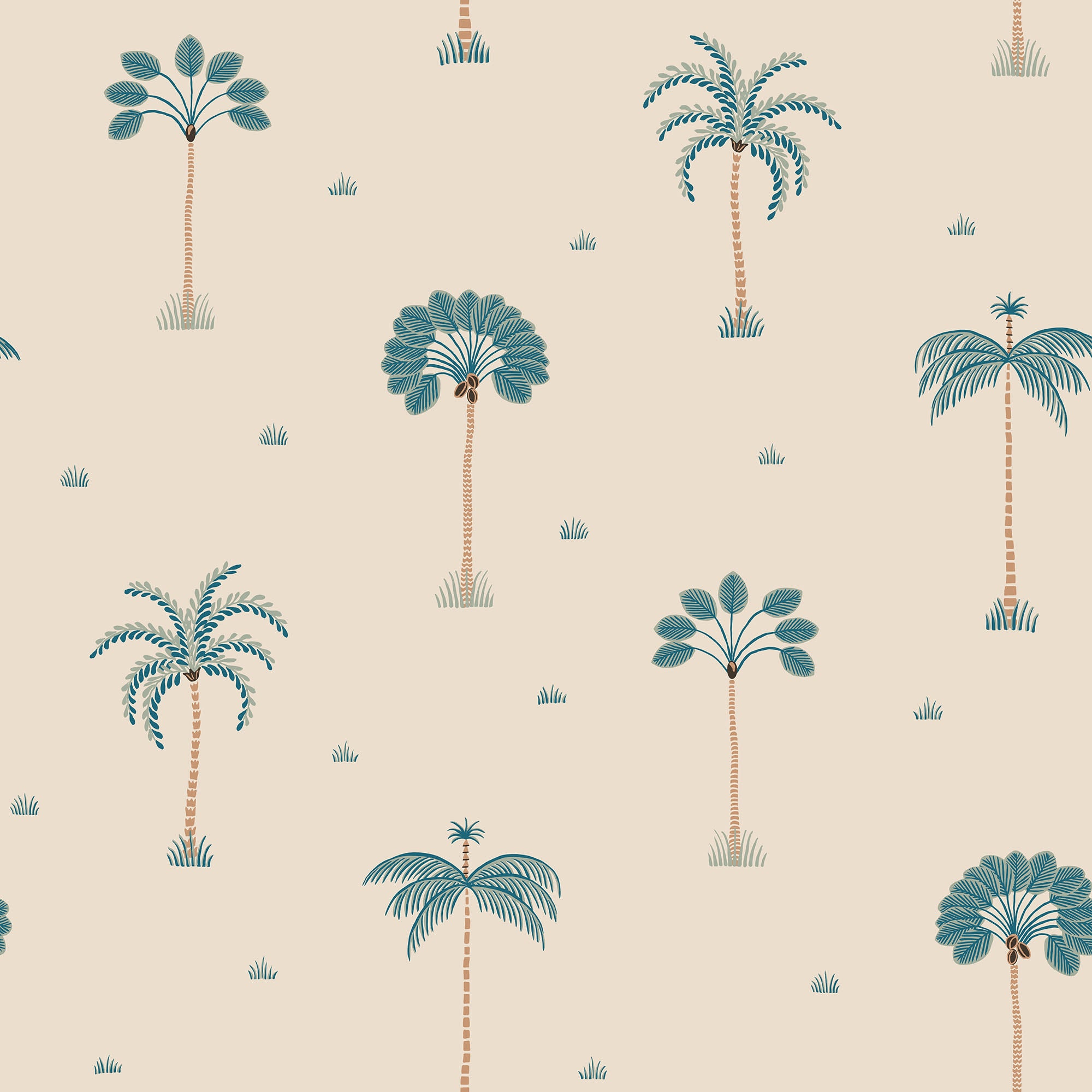 Sandberg Milo Behang S10437 - Misty Blue