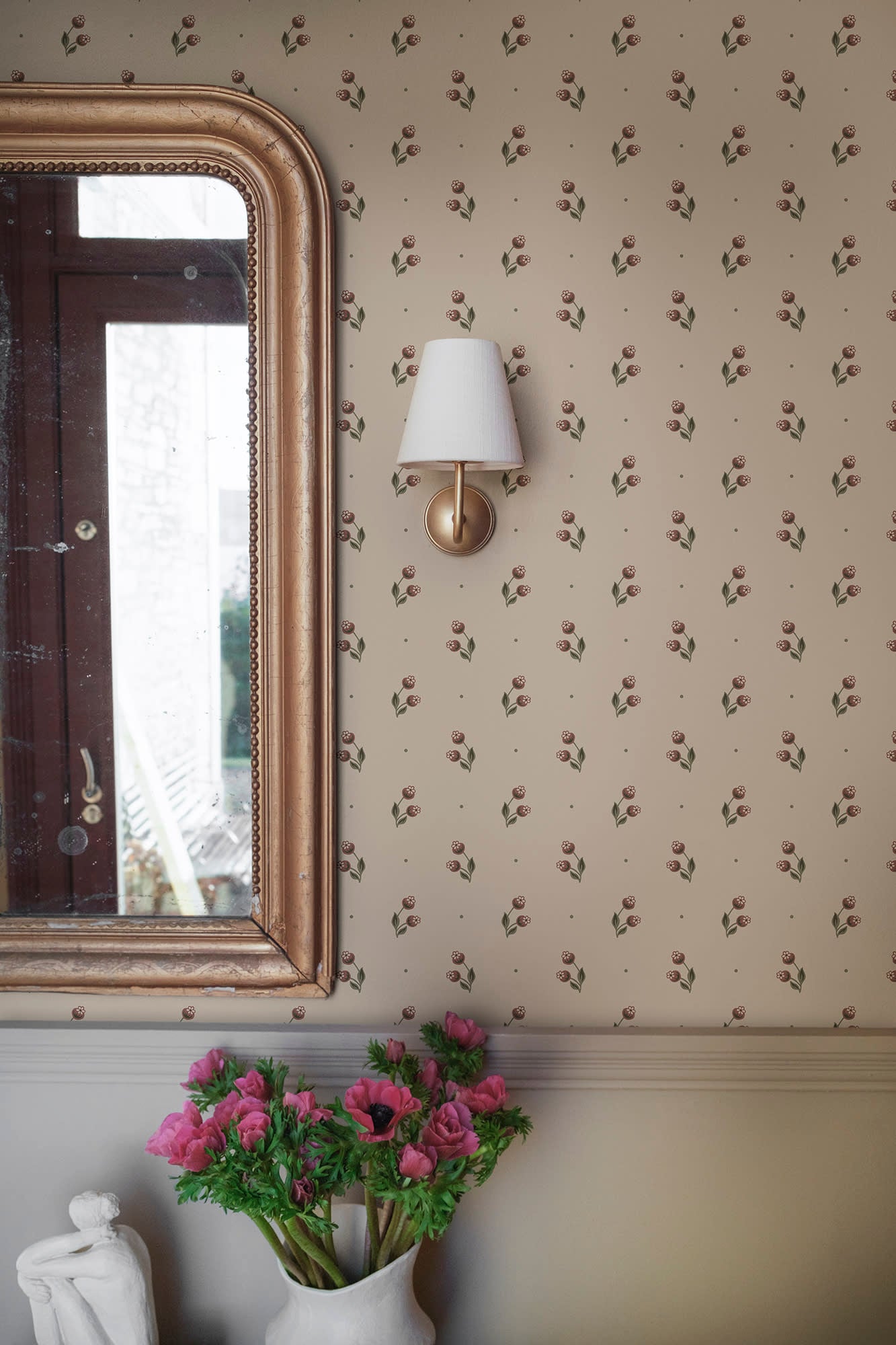 Sandberg Siv Behang S10471 - Burgundy