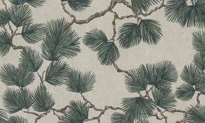 Sandberg Pine Mural Behang S10488 - Green