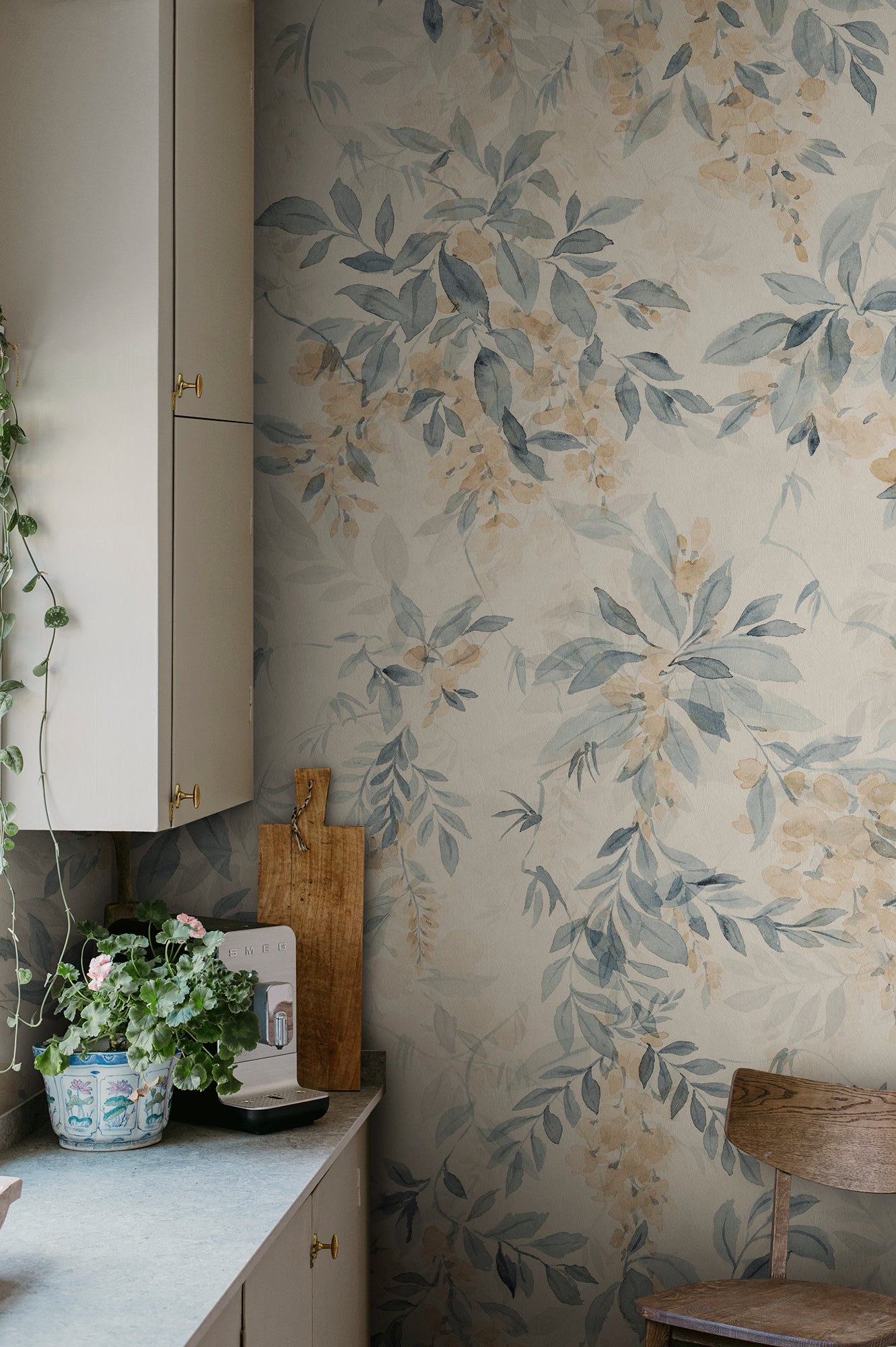 Sandberg Lovisa Mural Behang S10521 - Blue