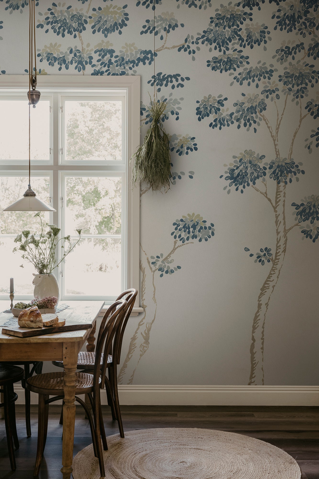 Sandberg Wilhelm Behang S10526 - Blue
