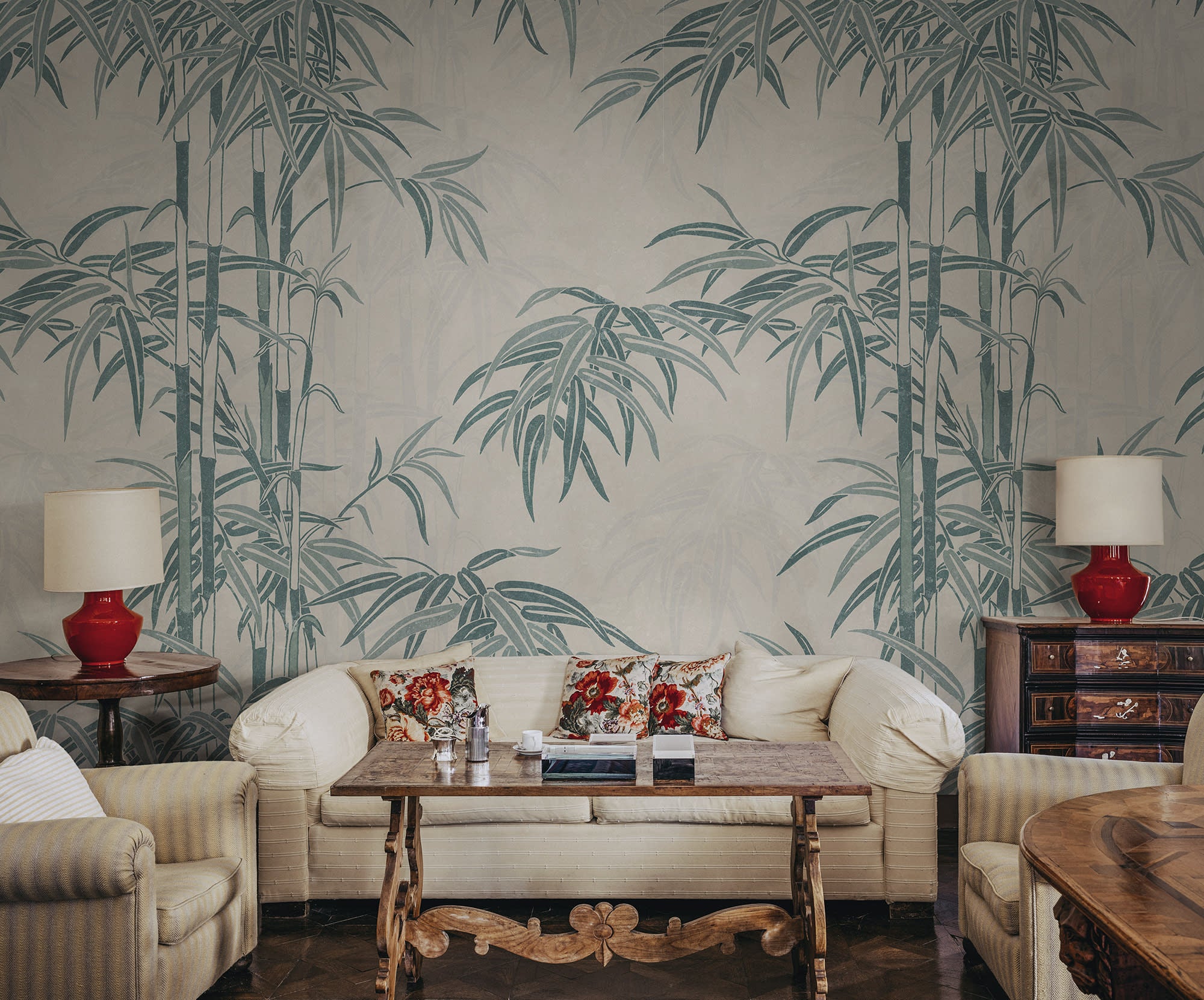 Sandberg Leon Mural Behang S10542 - Blue