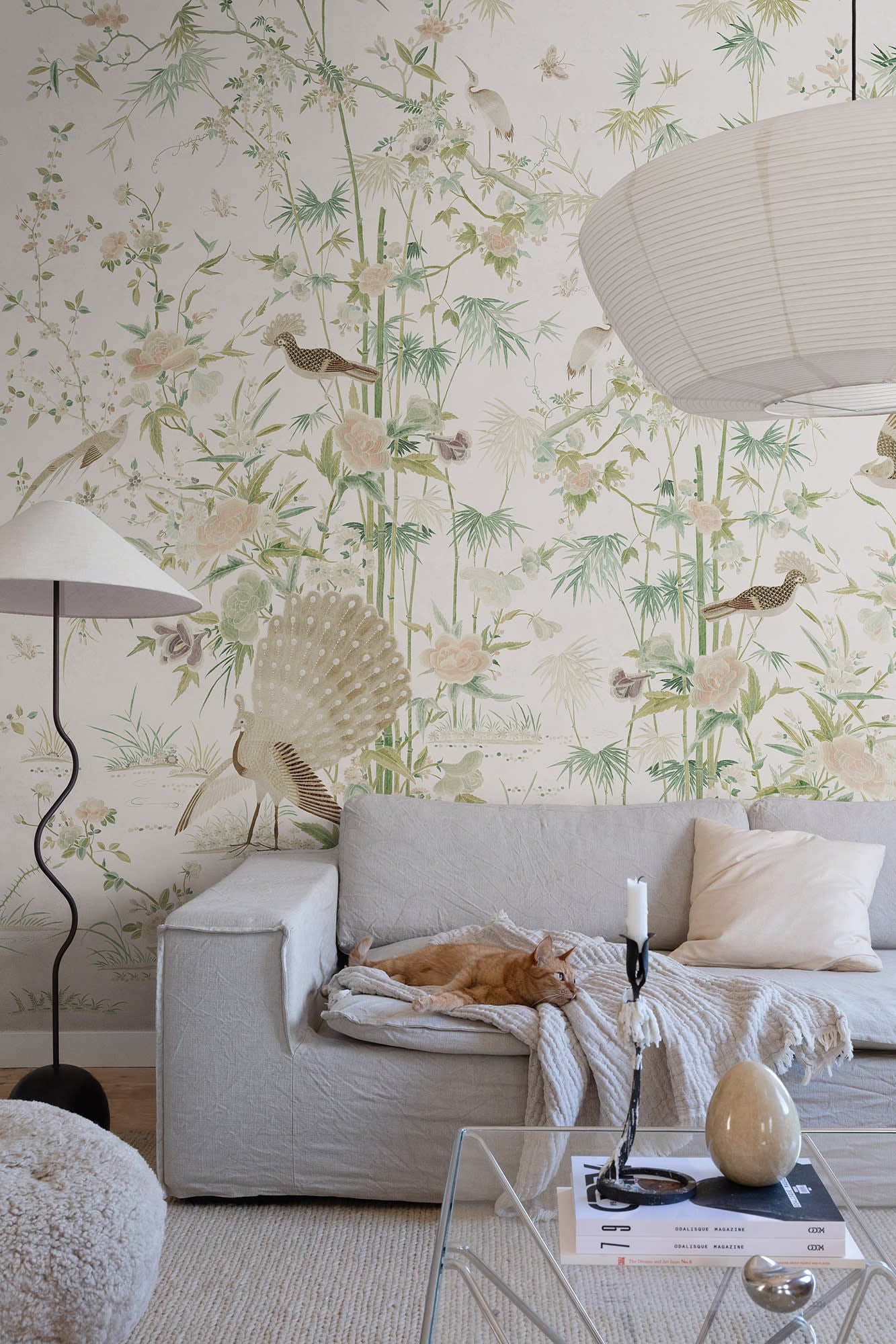 Sandberg Chinoiserie Garden Behang S10543 - Light Green