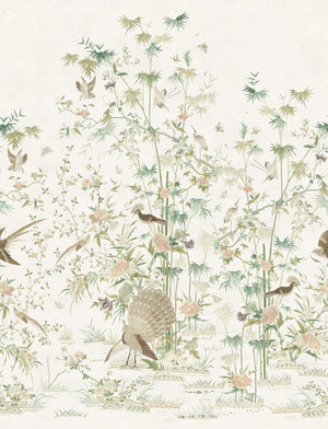 Sandberg Chinoiserie Garden Behang S10543 - Light Green