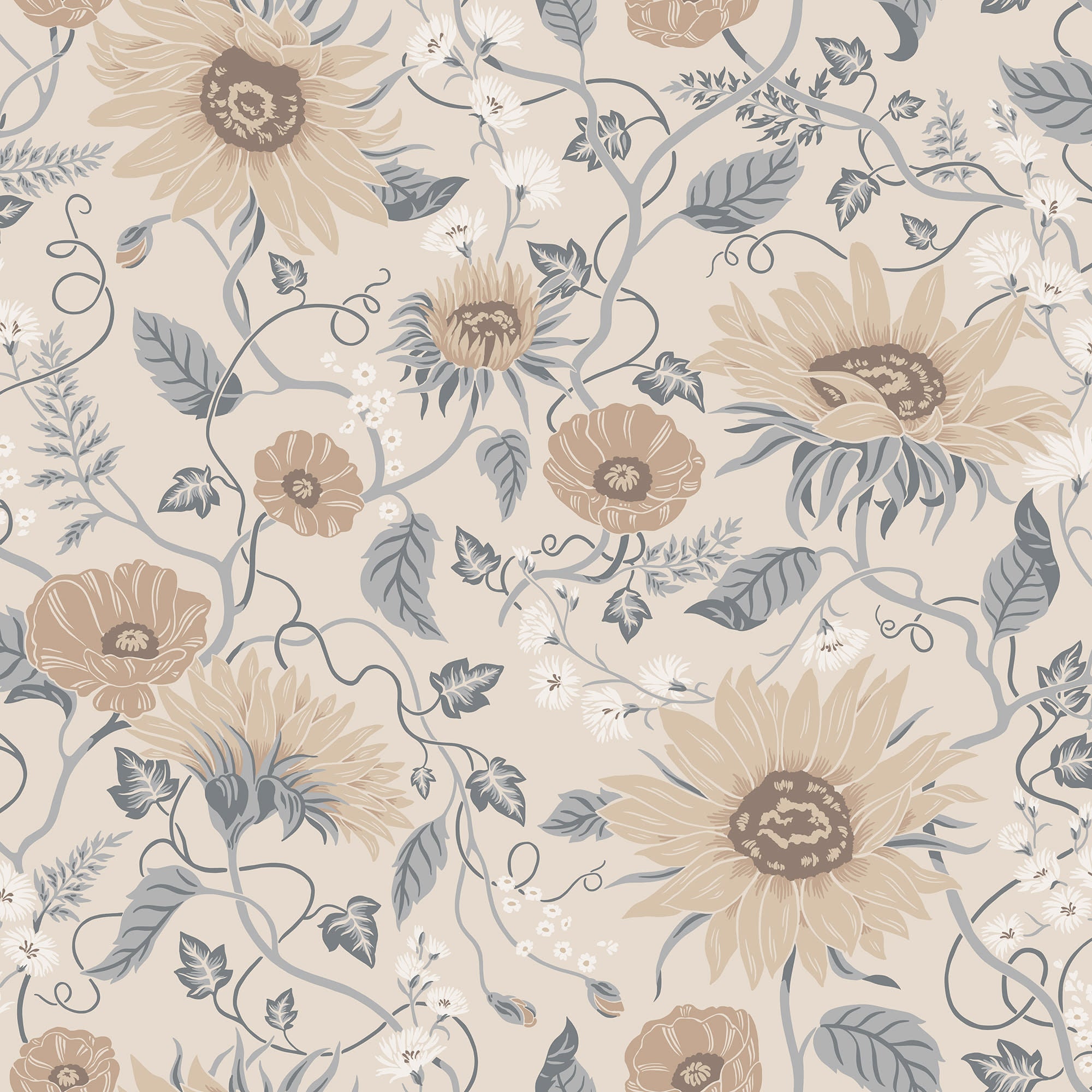 Sandberg Solveig Behang S10556 - Misty Blue