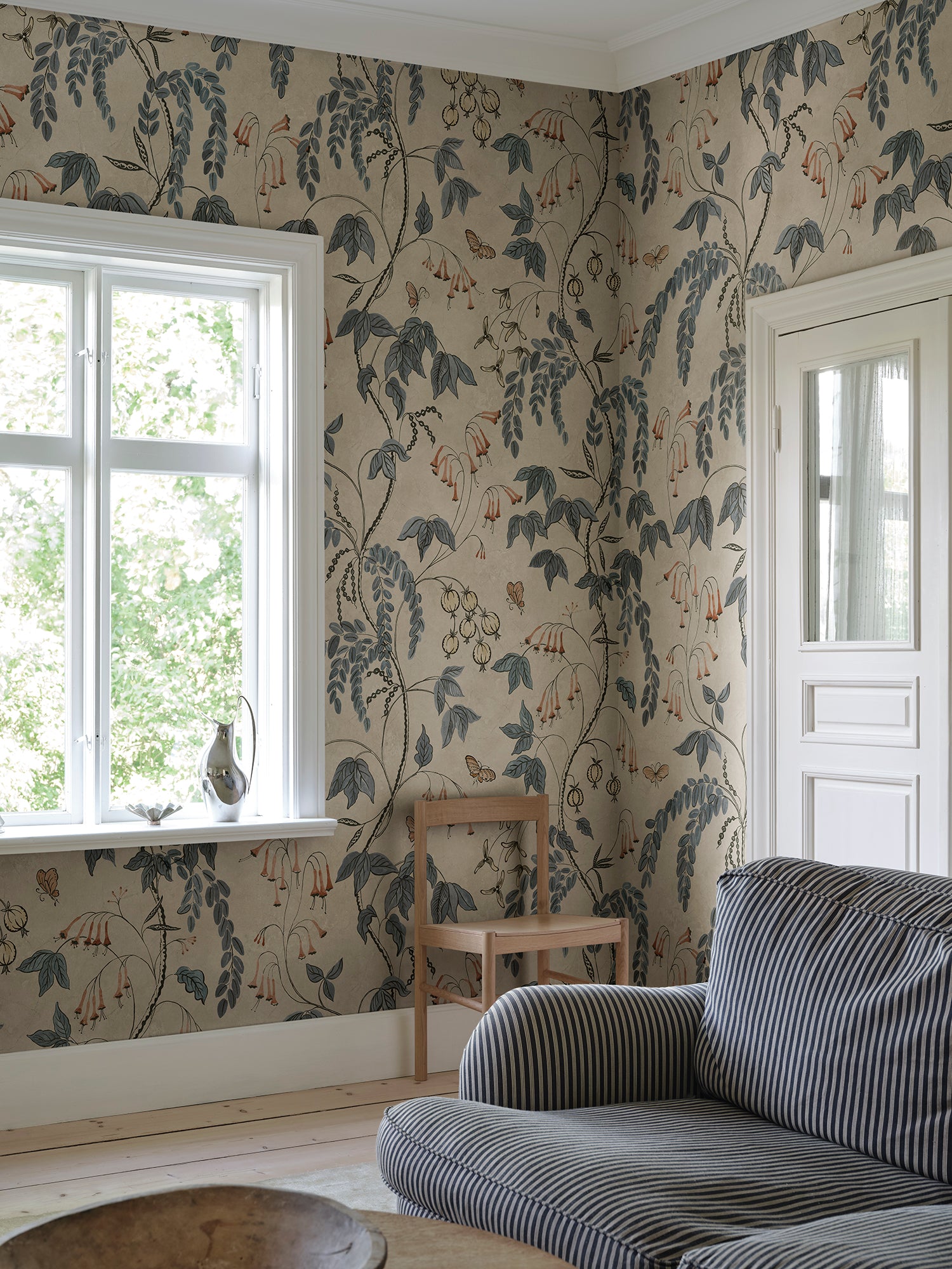 Sandberg Ottilia Behang S10574 - Misty Blue