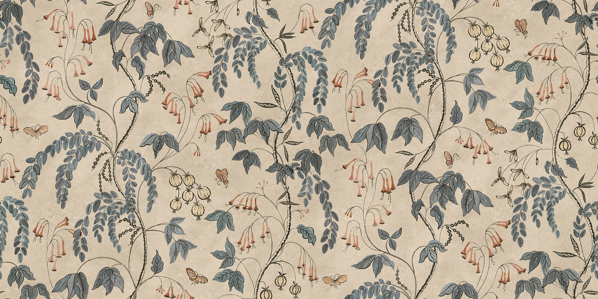 Sandberg Ottilia Behang S10574 - Misty Blue
