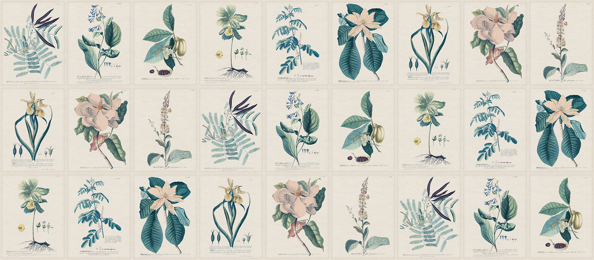 Sandberg Flora Behang S10589 - Blue