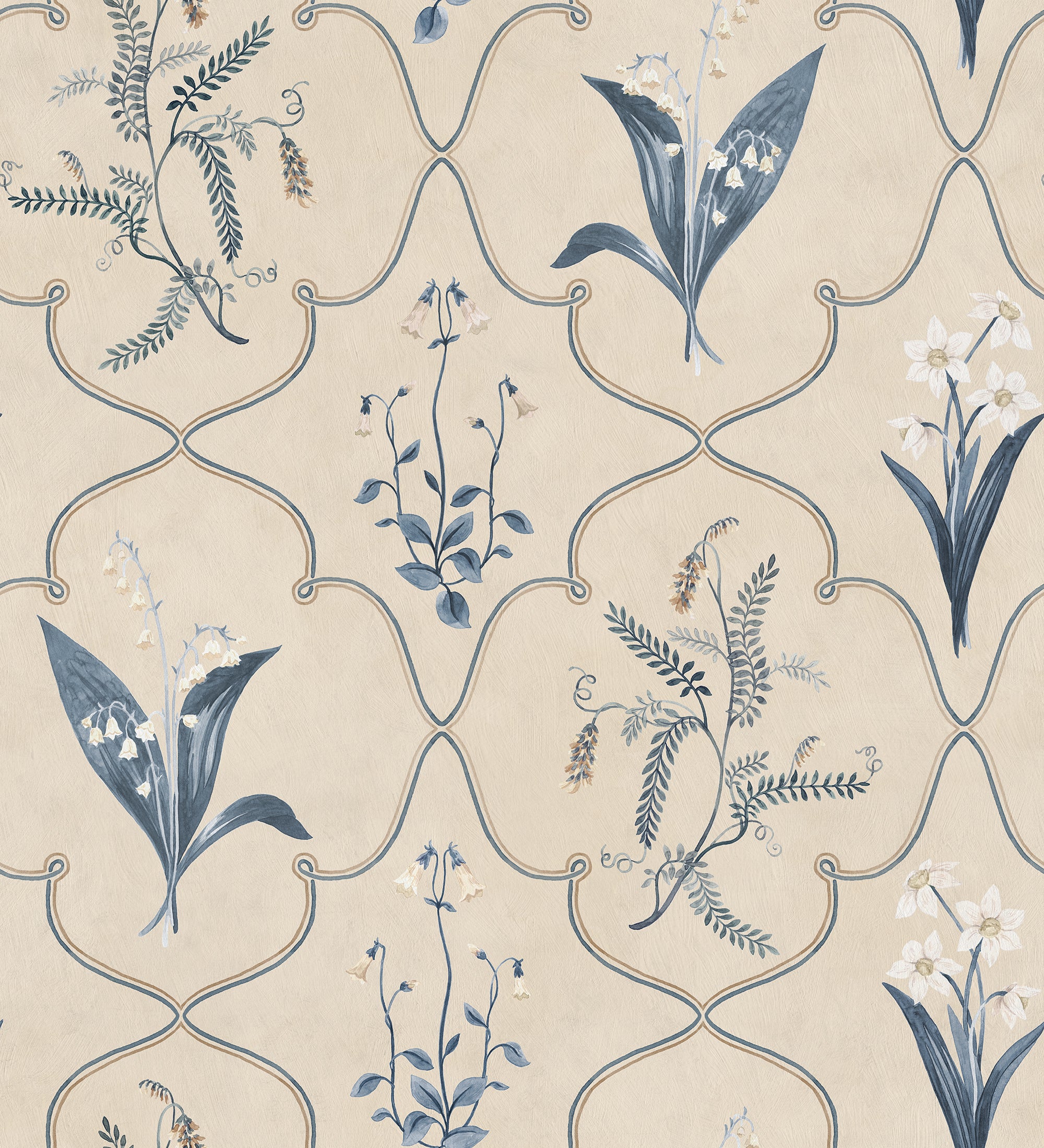 Sandberg Louise Behang S10590 - Blue