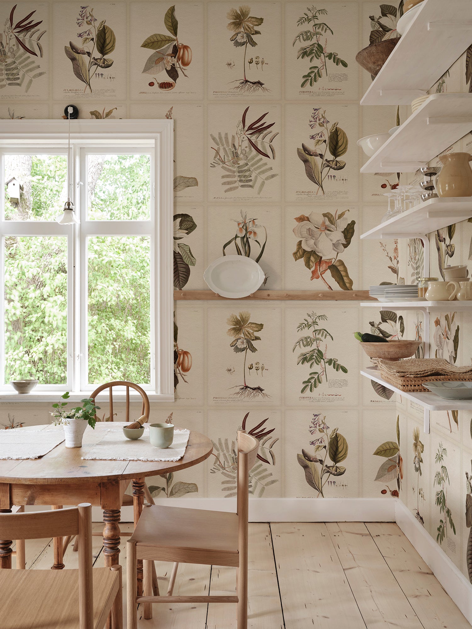 Sandberg Flora Behang S10599 - Sepia