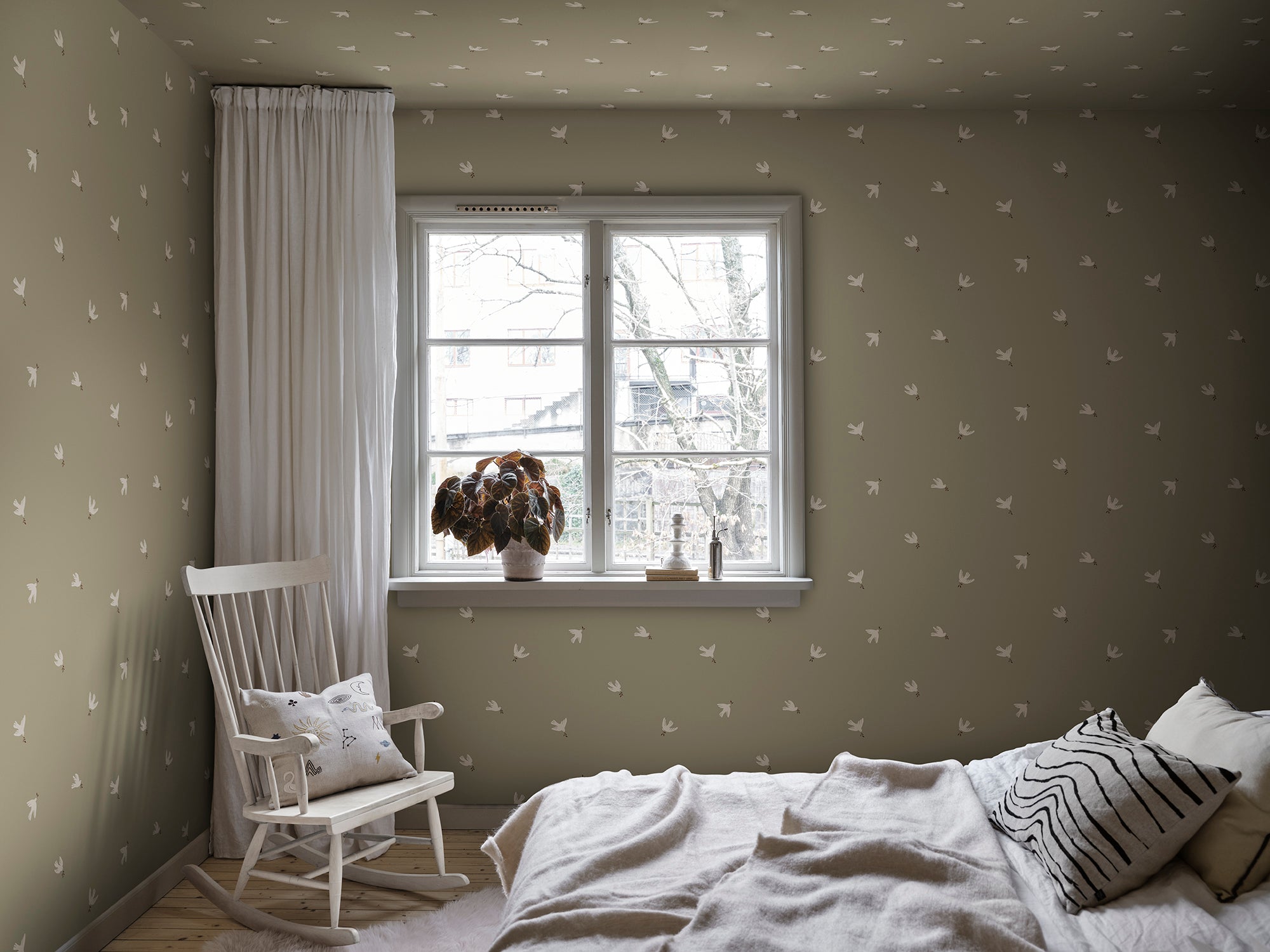 Sandberg Frida Behang S10626 - Olive Green
